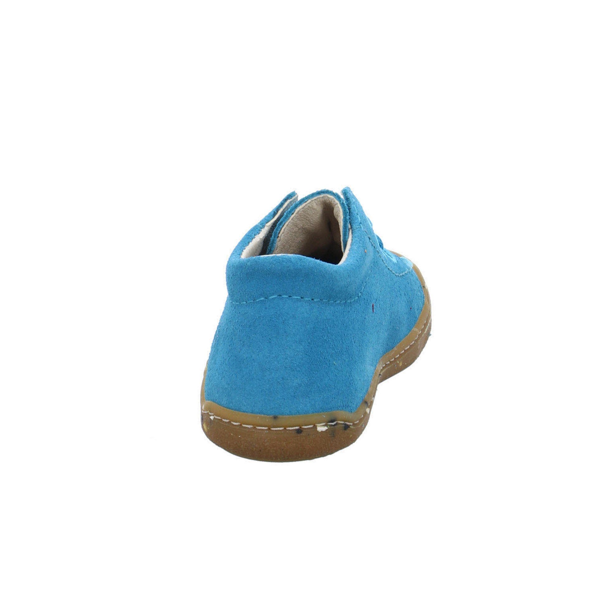 blau hell Lauflernschuhe Baby Krabbelschuhe Nubukleder Ricosta Schnürschuh