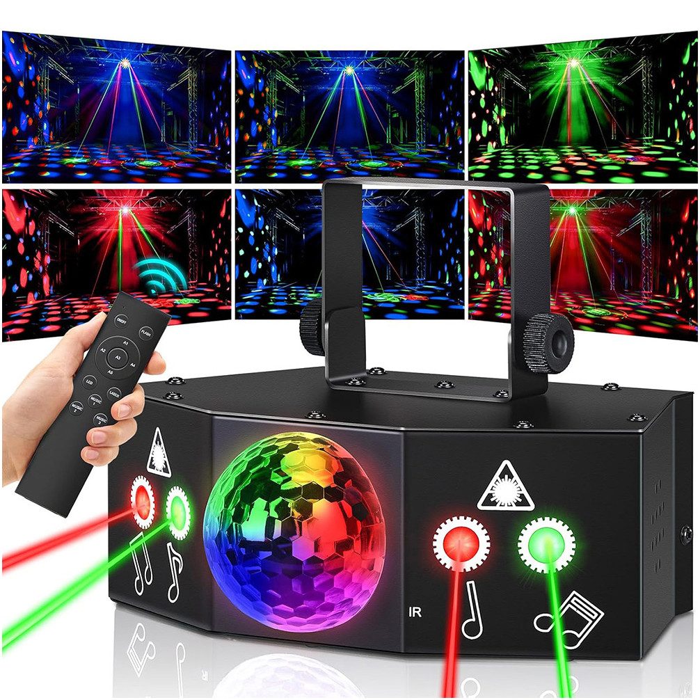 LED Discolicht LED Musikgesteuert DJ Party licht mit Fernbedienung für Klub Party