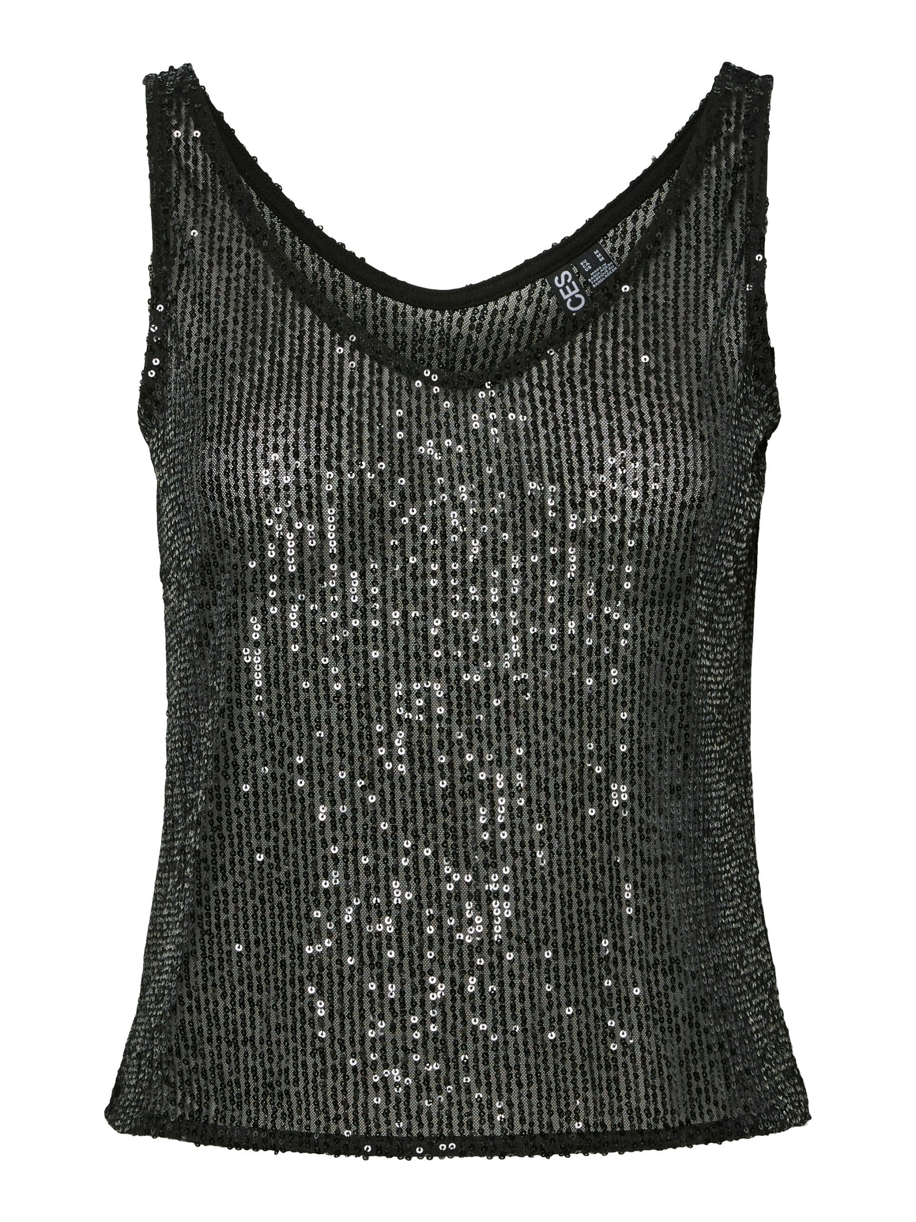 pieces Shirttop PCJACK SL SEQUINS TANK TOP JRS PWP günstig online kaufen