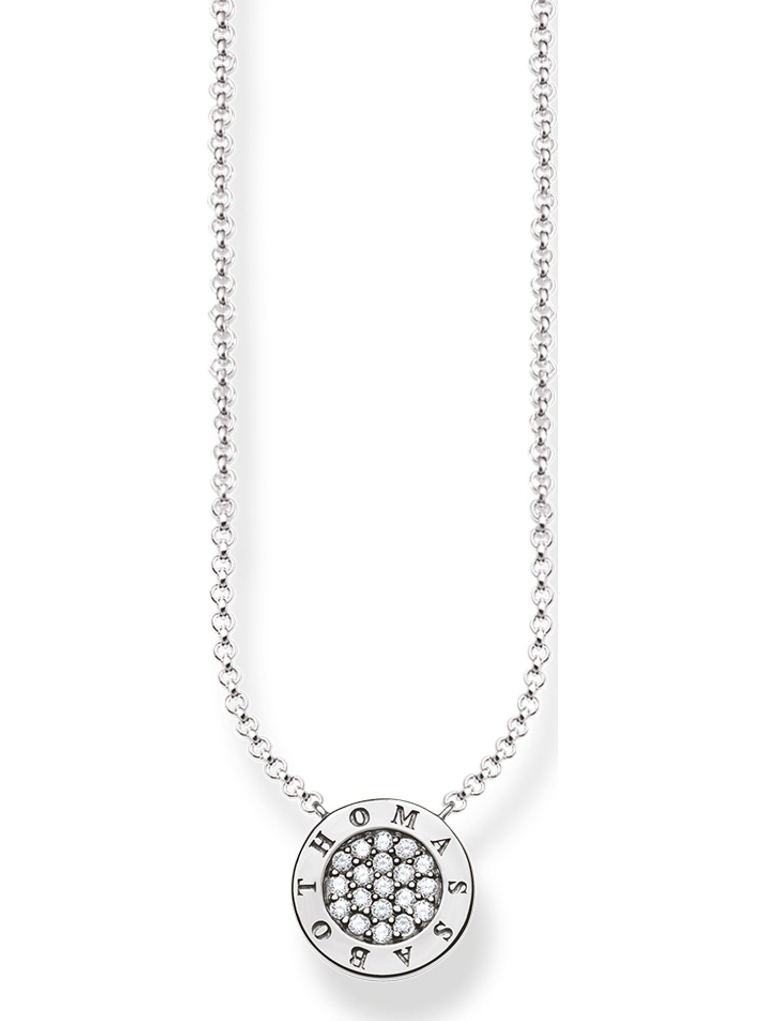 Silberkette Thomas Sabo Damen-Kette 925er Silber Zirkonia