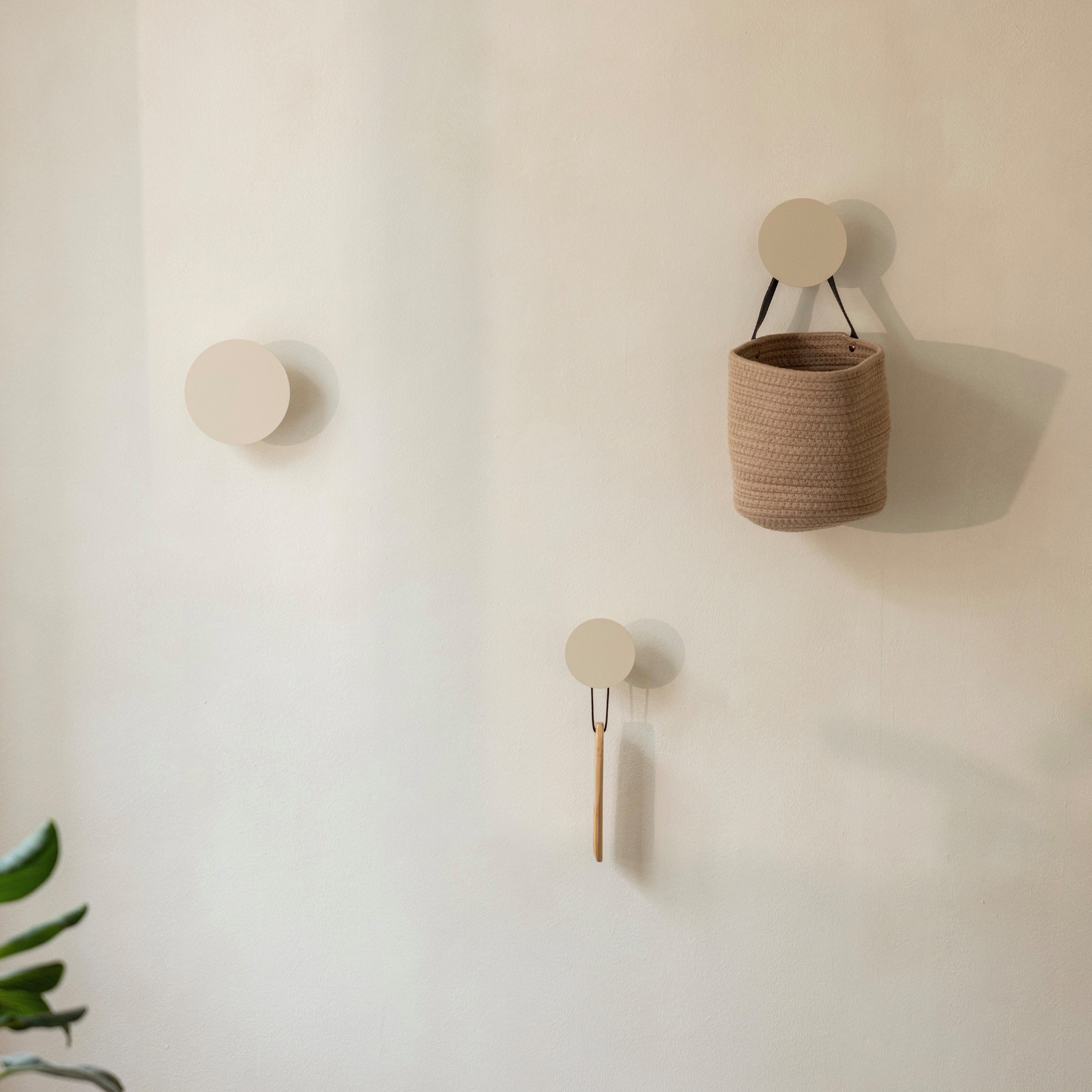 Metallbude Крючок для одежды LOU rund, Badezimmer, Flur, Schlafzimmer, (3 Stk), Крючок для одежды aus Metall, pulverschichtet, 3 Stk. rund ⌀8-12 cm