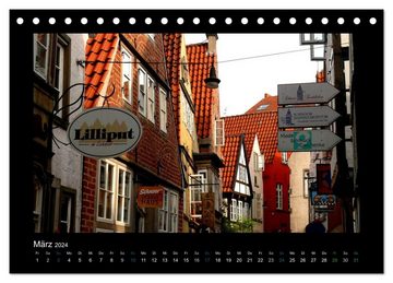 CALVENDO Wandkalender Bremen 2024 (Tischkalender 2024 DIN A5 quer), CALVENDO Monatskalender