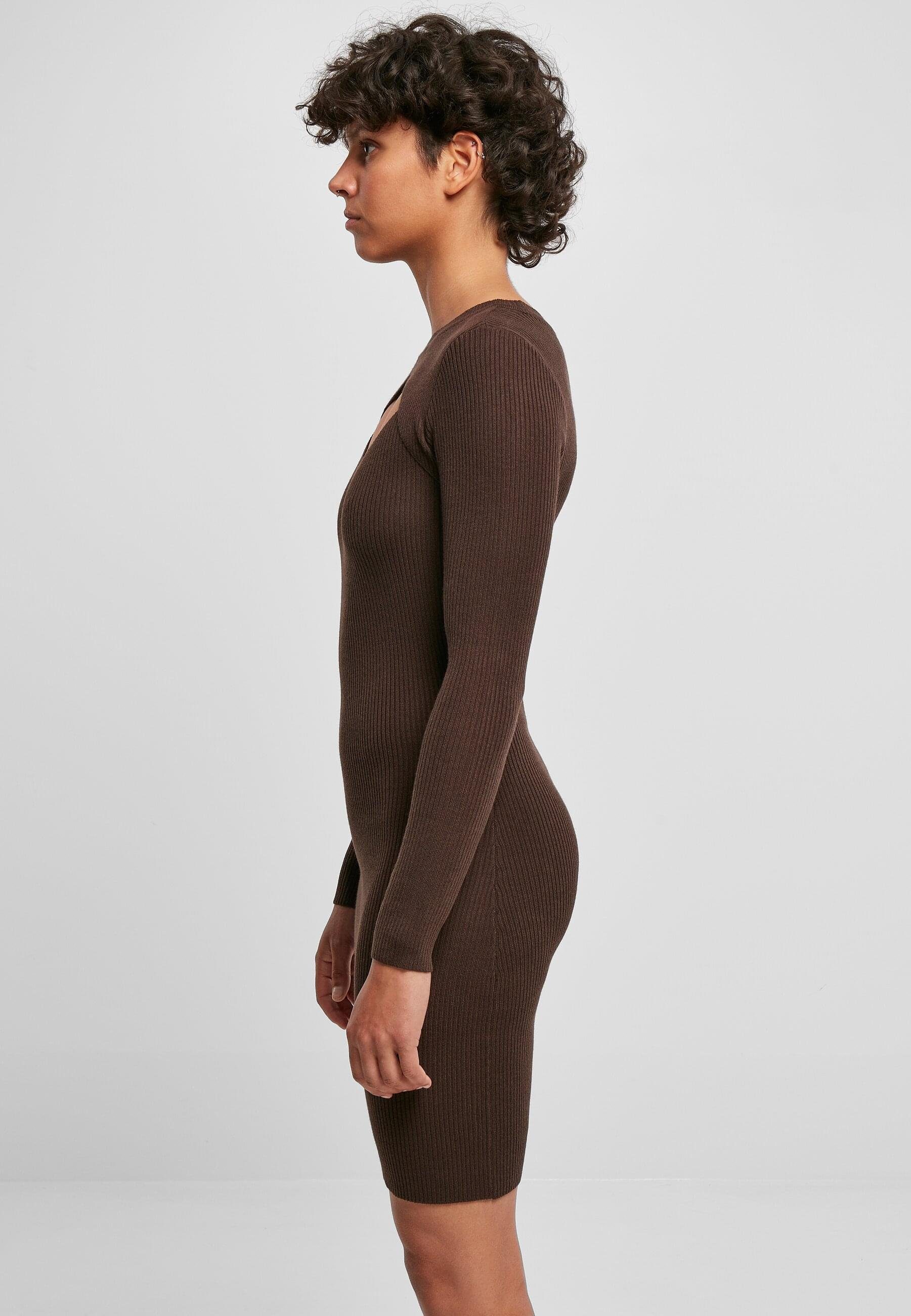 URBAN CLASSICS Shirtkleid Urban Classics Damen Ladies Cut Out Dress (1-tlg)