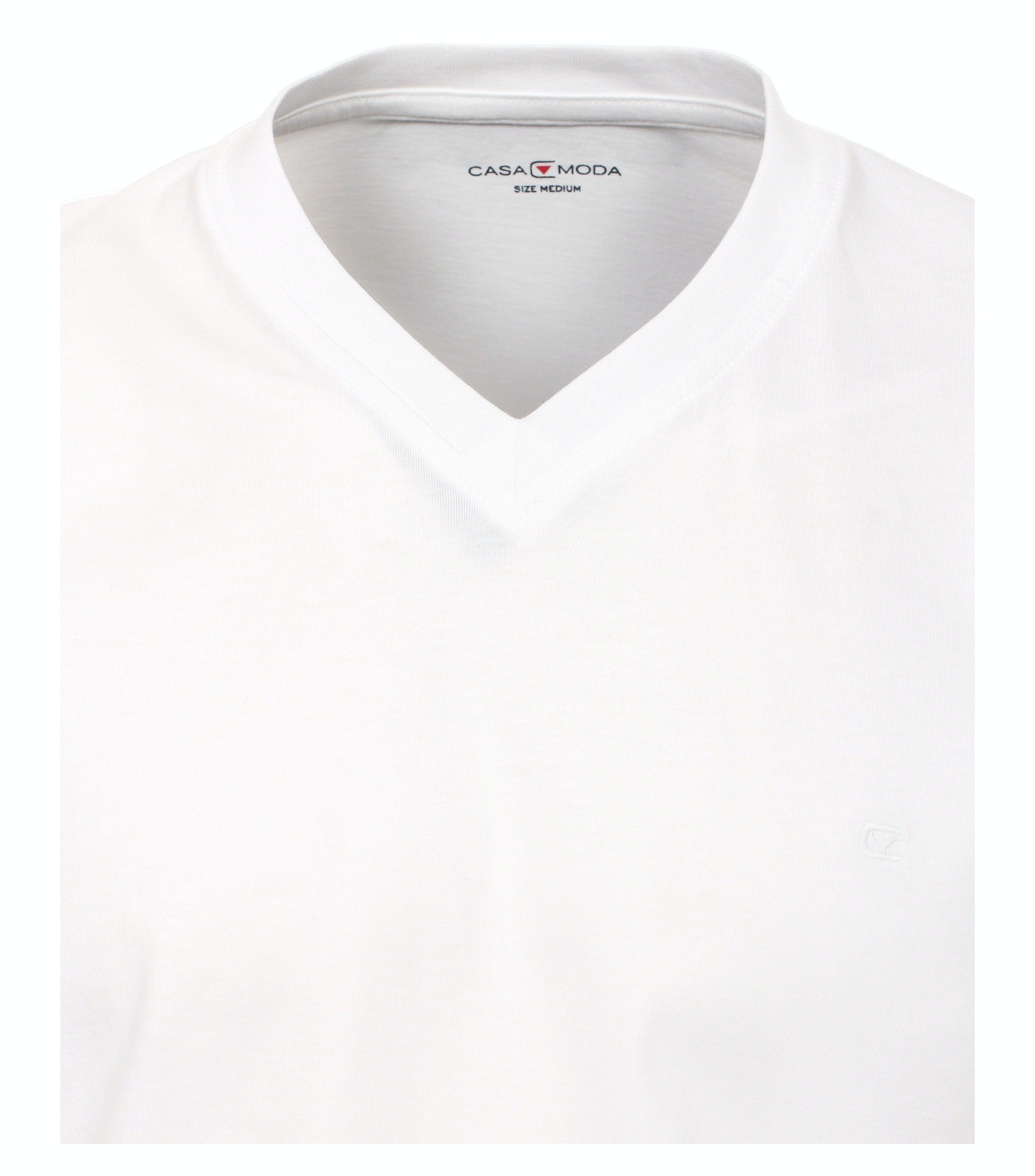 T-Shirt Pack CASAMODA Shirt (2-tlg) Shirt weiß 2er im Herrenshirt Klassisches