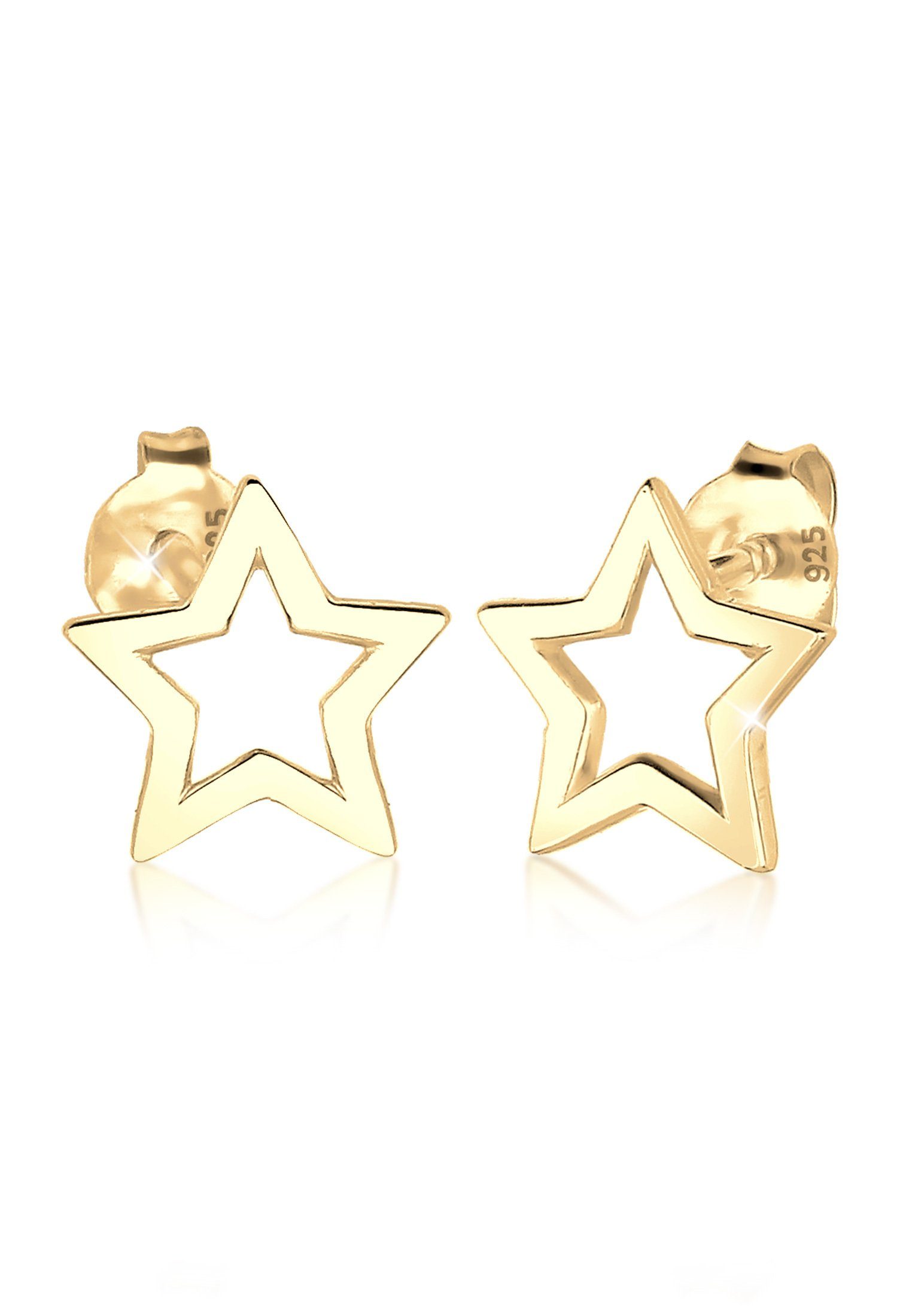 Rosé-Silber Gold Kupfer SHEGRACE Stern-Ohrringe für Frauen mit Stern-Anhänger Ohrringe 21,7 mm Muttertagsgeschenk für Frau, Freundin, Mutter, Mädchen, Kinder