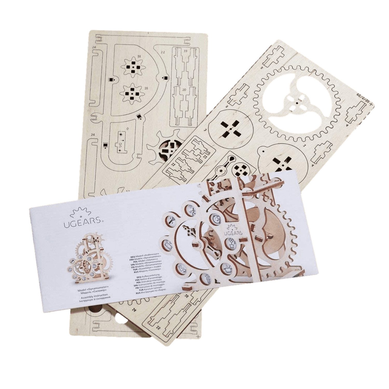 UGEARS Puzzle Ugears Dynamometer Mechanisches Holzpuzzle, 48 Puzzleteile