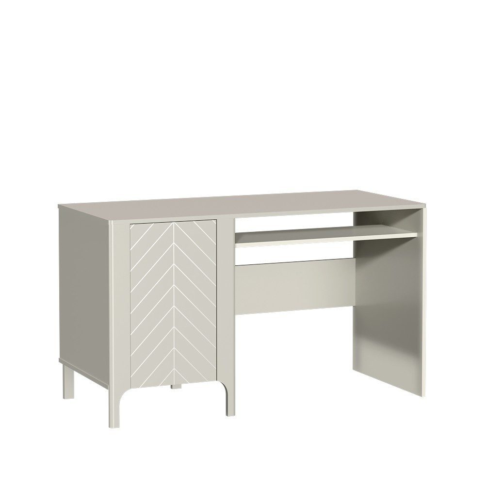 Masseno Schreibtisch ALICANTE 135 x 77,5 cm mit 1 Türen Kaschmir