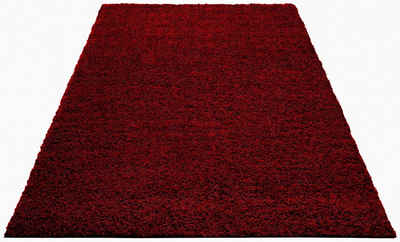 Hochflor-Teppich »Shaggy 30«, Home affaire, rechteckig, Höhe 30 mm, Teppich, Uni Farben, besonders weich und kuschelig, ideal im Wohnzimmer & Schlafzimmer