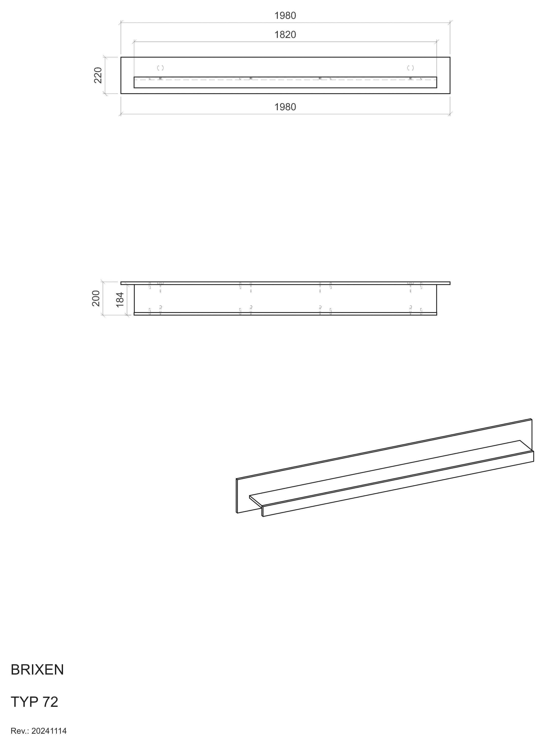 INOSIGN Wandboard Brixen, modernes Wandregal, Hängeregal mit Ablage, vielseitig einsetzbares Hängeregal, Weiß mit Eiche Evoke Dekor