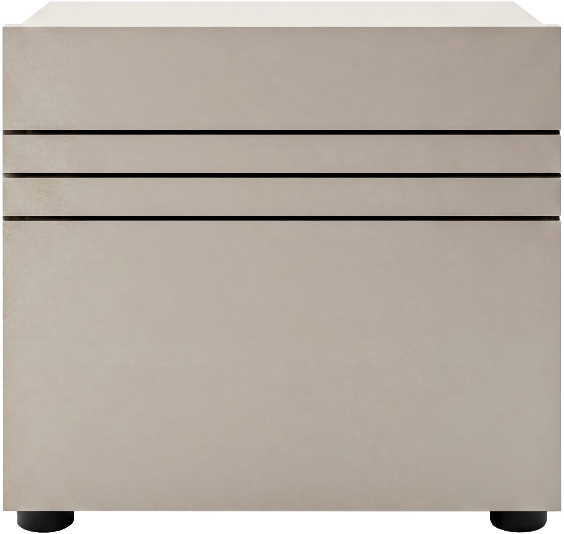 OTTO home Lowboard SPIAGGIA, Breite 45cm, stehend & hängend montierbar, 1 Fach, 1 Klappe (Grifflose Fronten mit Gasdruckfeder, Fronten mit horizontaler Fräsung), TV-Möbel, TV-Schrank, TV-Lowboard, Mediaboard