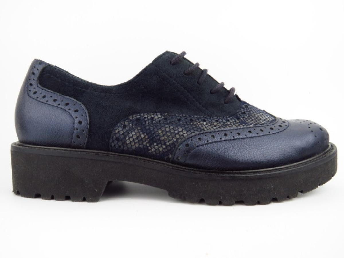 Met-N/Pyth/Samt ELENA G Schnürschuh
