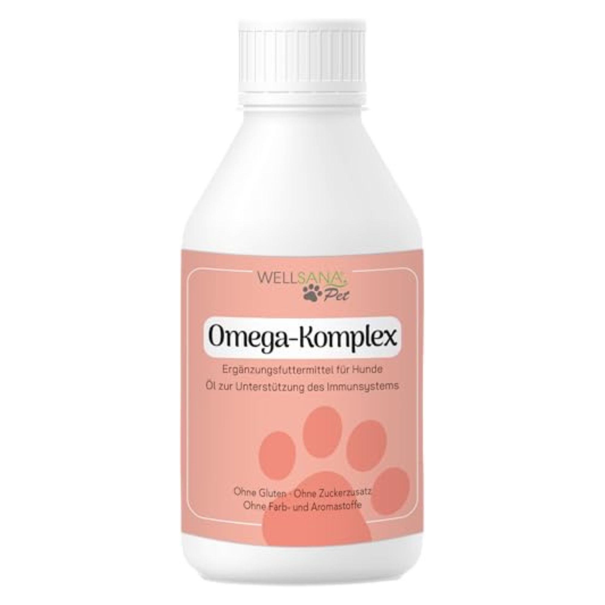 WELLSANA Wellsana® Omega-Komplex, Hunde Nahrungsergänzungsmittel, Trockenfutter für: Hunde, Omega Öl für Hunde