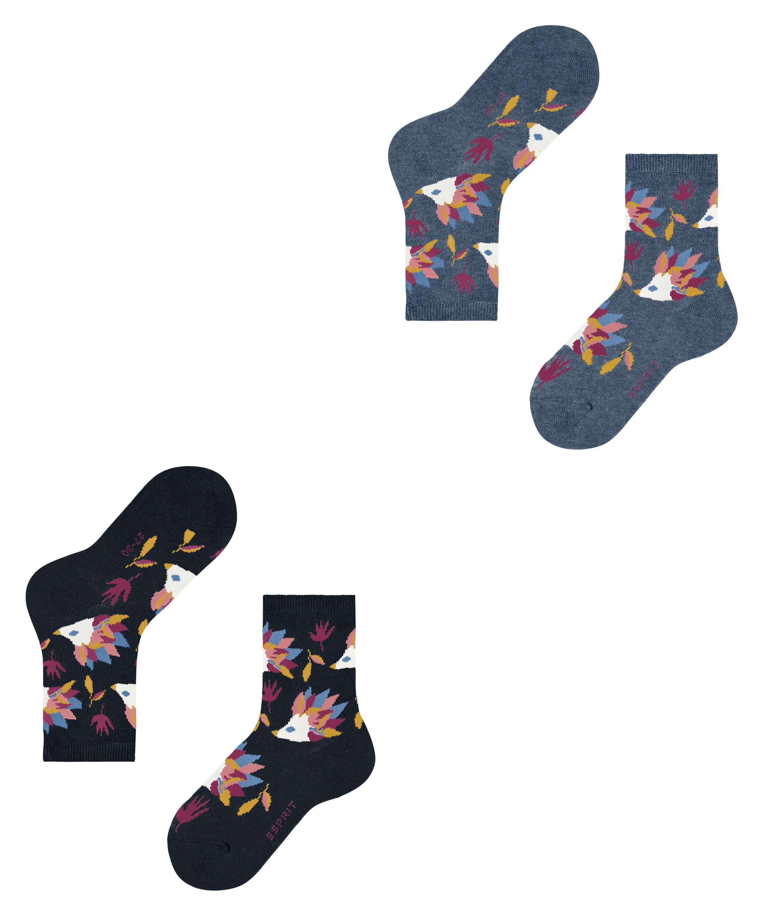 Esprit Socken Hedgehog 2-Pack (2-Paar) mit Bio-Baumwolle
