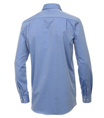 CASAMODA Businesshemd Herren Hemd extra langer Arm 69cm Langarm Hemd uni regular fit, blau HL28, 39