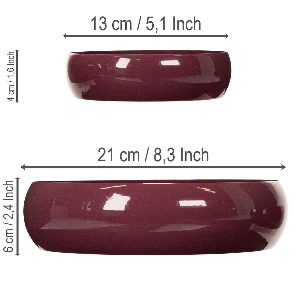 Florists Products Dekotablett Moderne Dekoschalen aus Metall für Wohnzimmer und vielseitige
