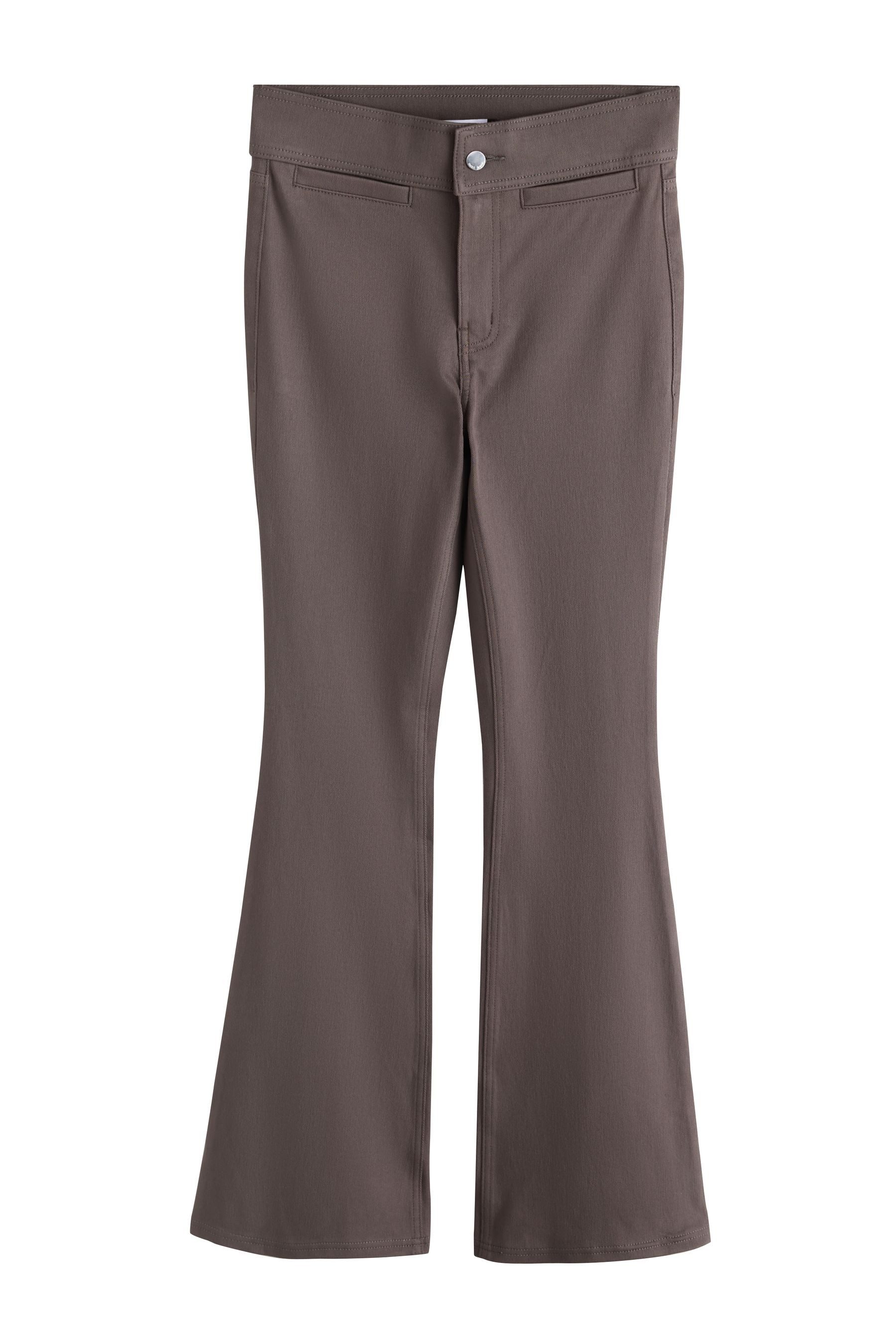 Next Jeansleggings Denim-Leggings aus Jersey mit ausgestelltem Bein (1-tlg)