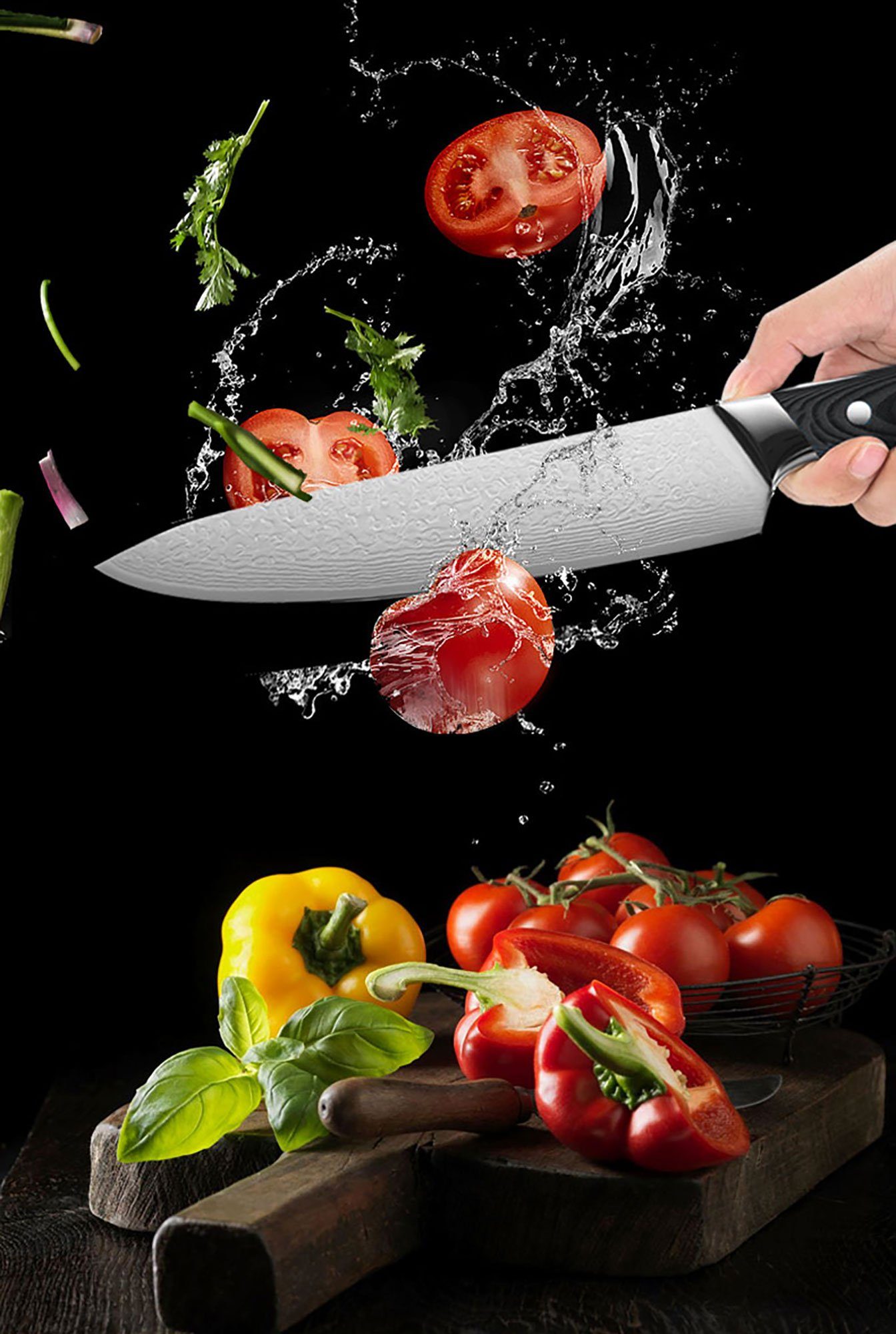 Messer Muxel Damaskus Chef Kochmesser 1-tlg) Bornig Knife Messer-Set and Set (nein, Ausbeinmesser und