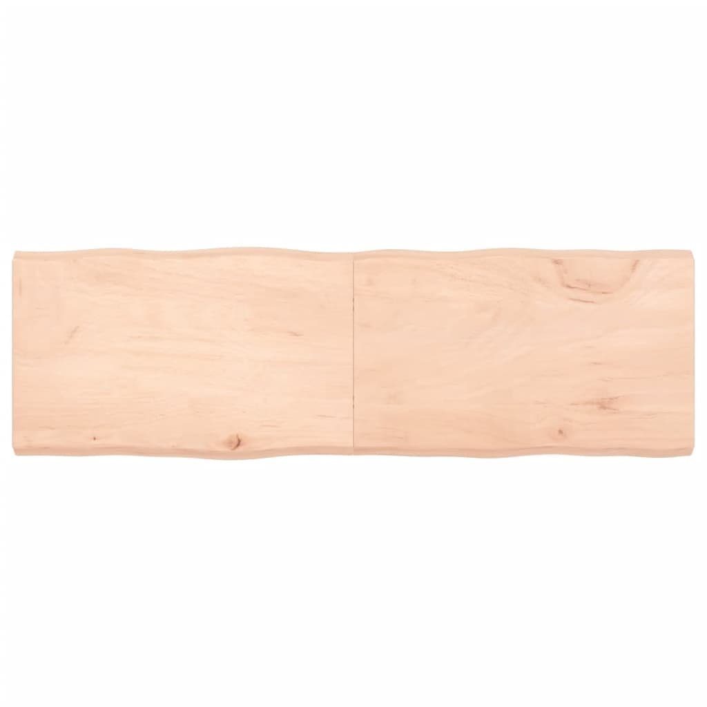 furnicato Tischplatte 160x50x(2-6) cm Massivholz Unbehandelt Baumkante (1 St)