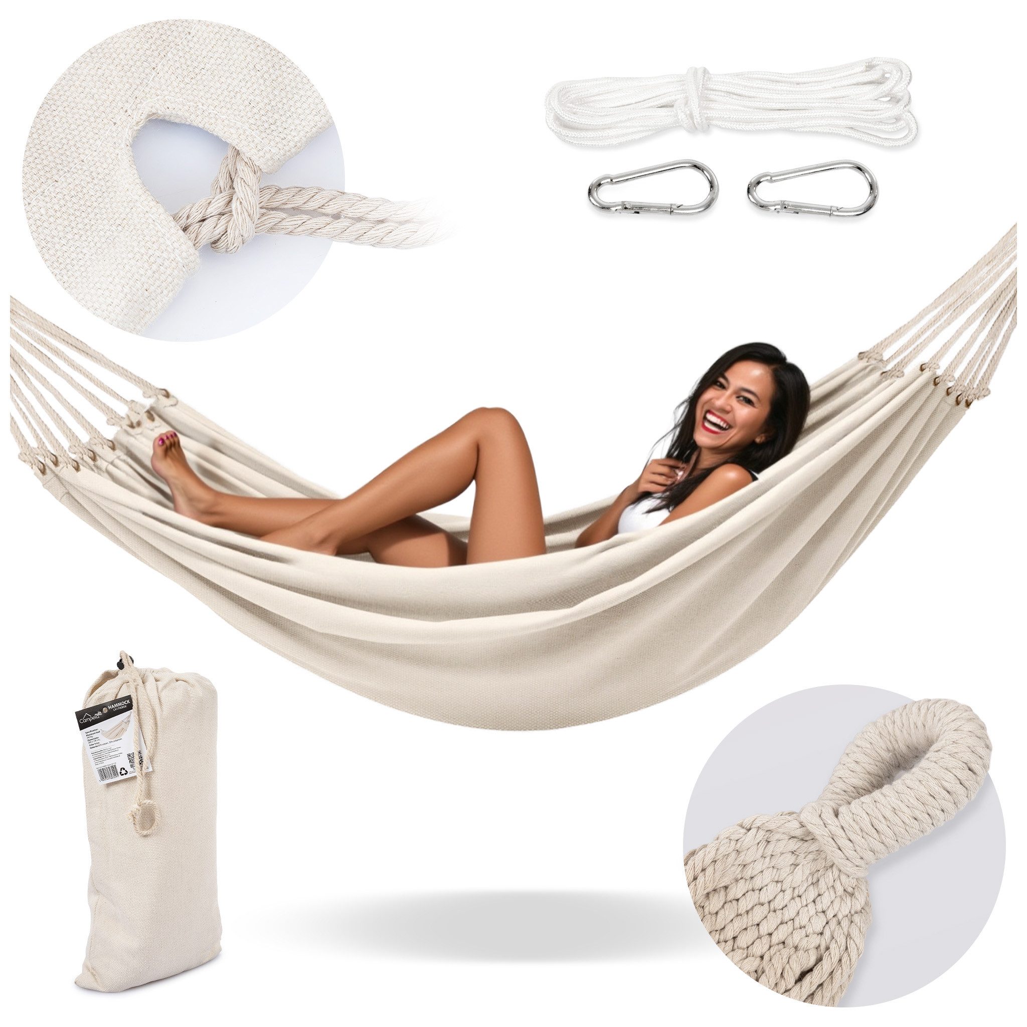 Campela Hängematte Gartenhängematte Boho für zwei günstig online kaufen
