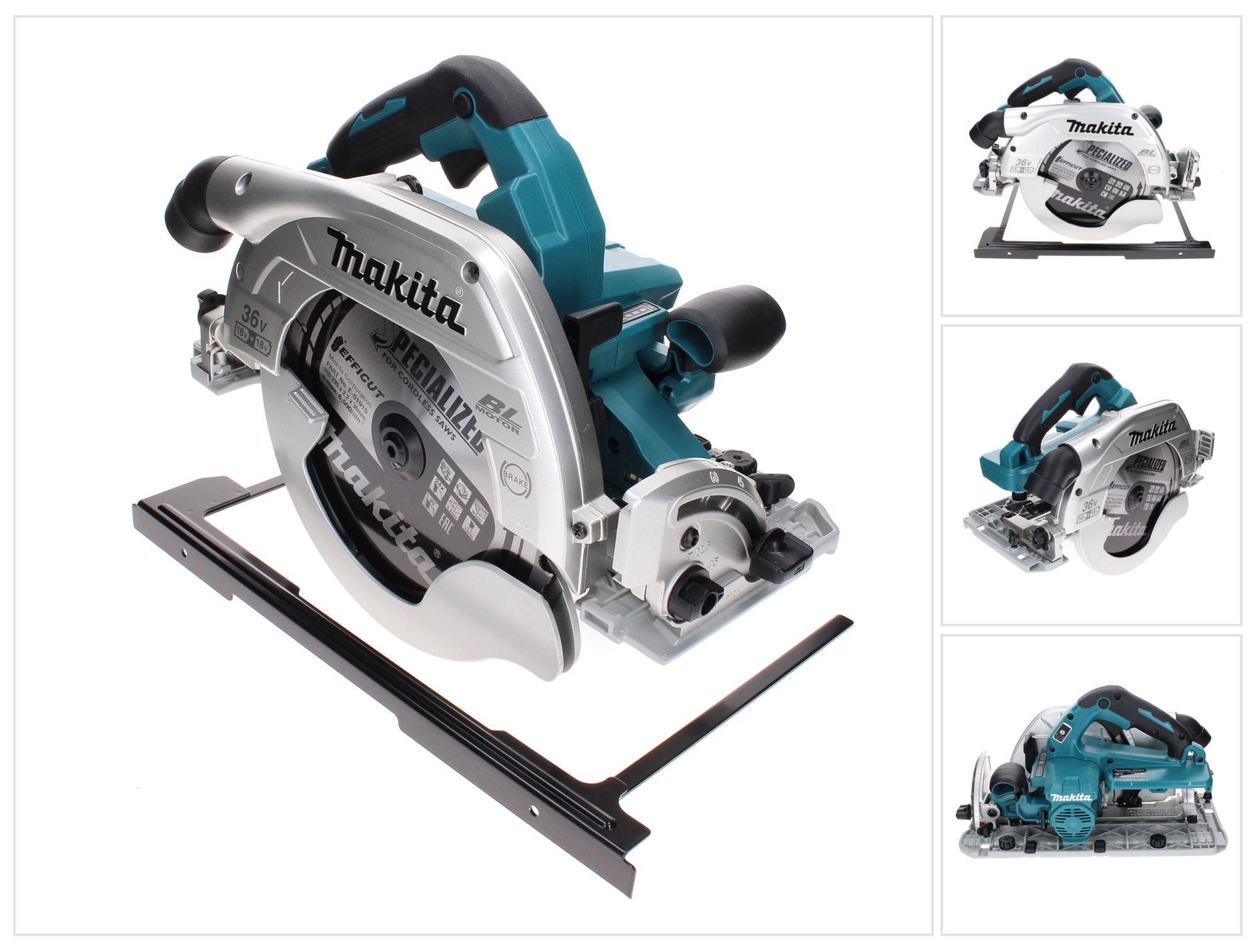 Makita Kompakt-Handkreissäge DHS 900 Z Akku Handkreissäge 36 V (2x 18 V) 235 mm Brushless Solo -
