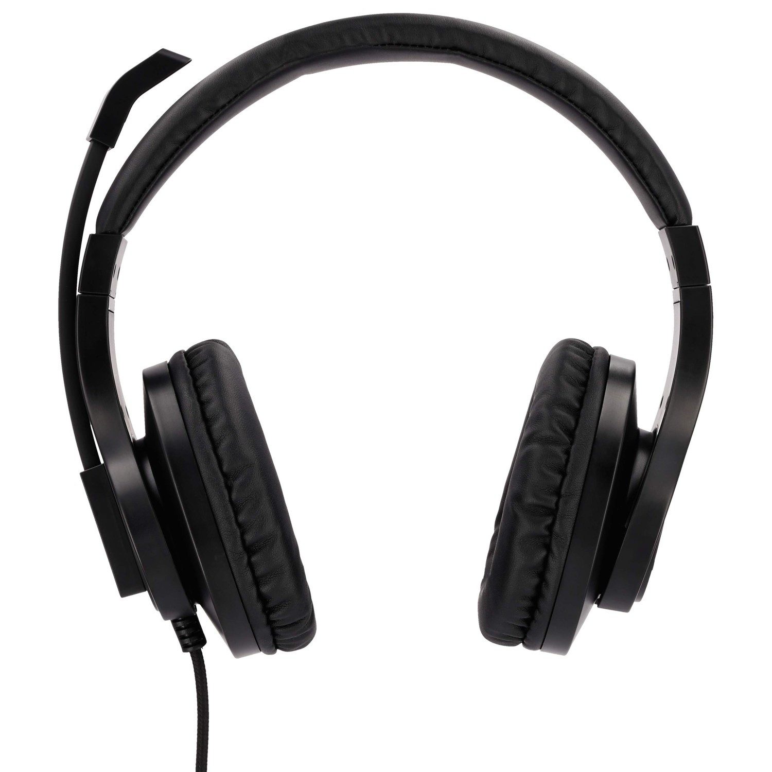 Hama Office Over-Ear Headset 2x 3,5mm Stereo Schwarz PC-Headset (Mikrofon, PC Büro Kophörer Mikrofon Mikro Kopfbügel 2m Kabel Fernbedienung)
