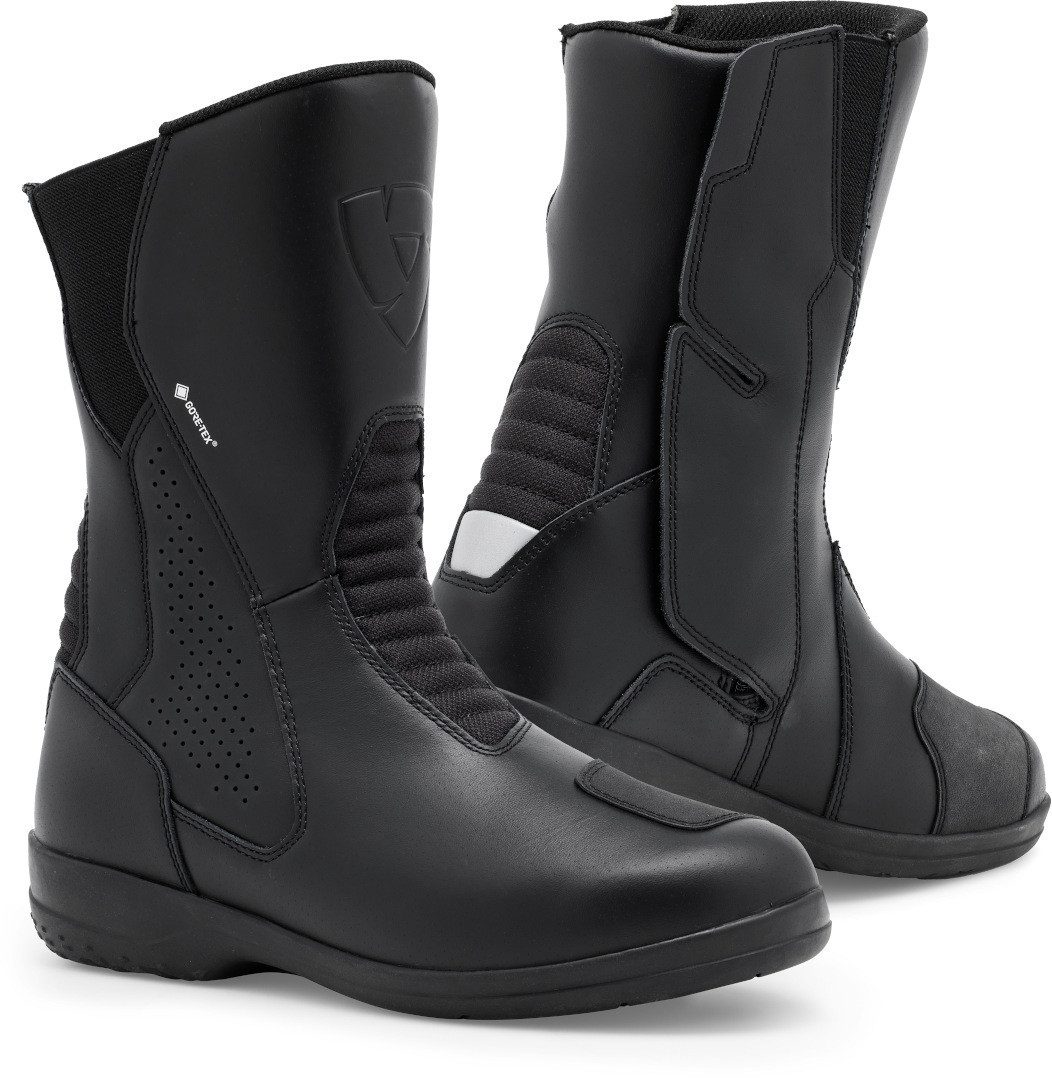 Overlap Ville Lady Motorradjeans Für Damen | Schwarz | Größe 40 | Mit Protektoren (Level 2) | Schlanker Schnitt