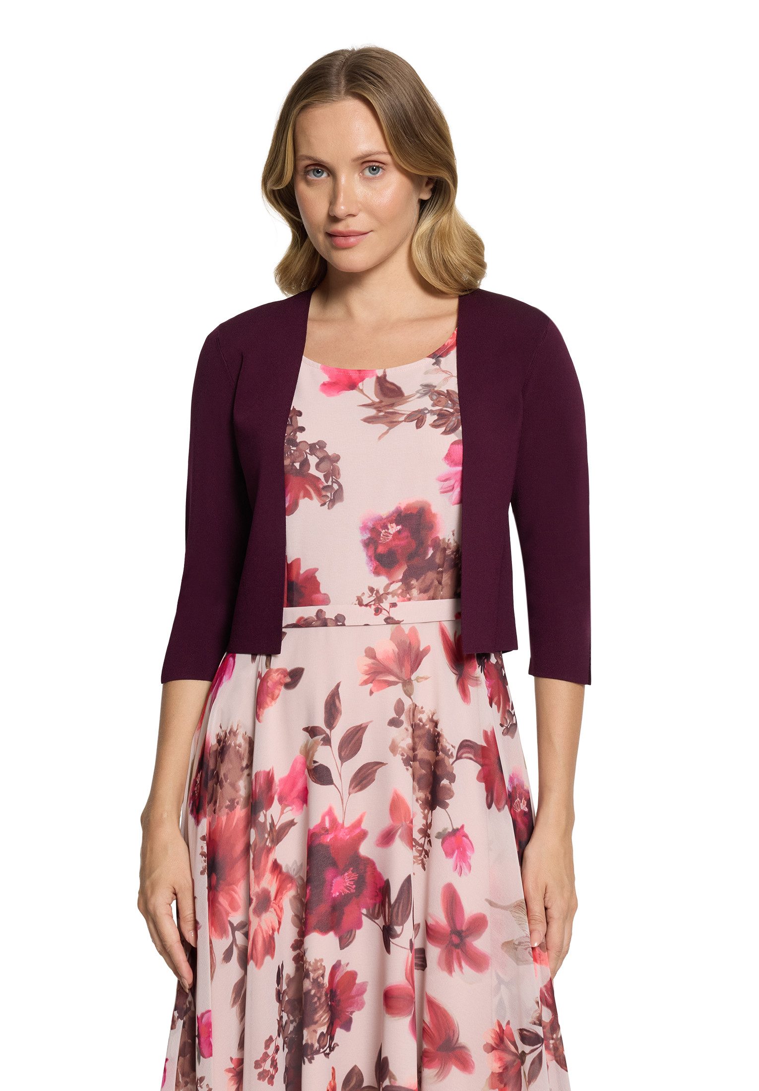 Vera Mont Strickjacke Damen langarm (1-tlg) Ärmelschlitz