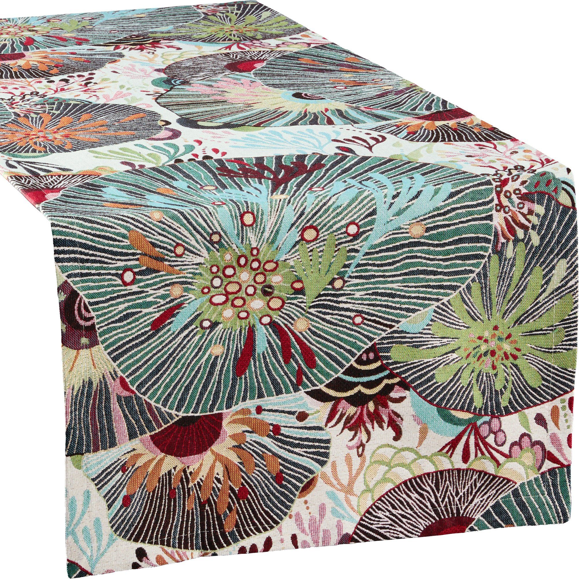 sander table + home Tischdecke Tischläufer "Sea Flowers" (1tlg), Blumen