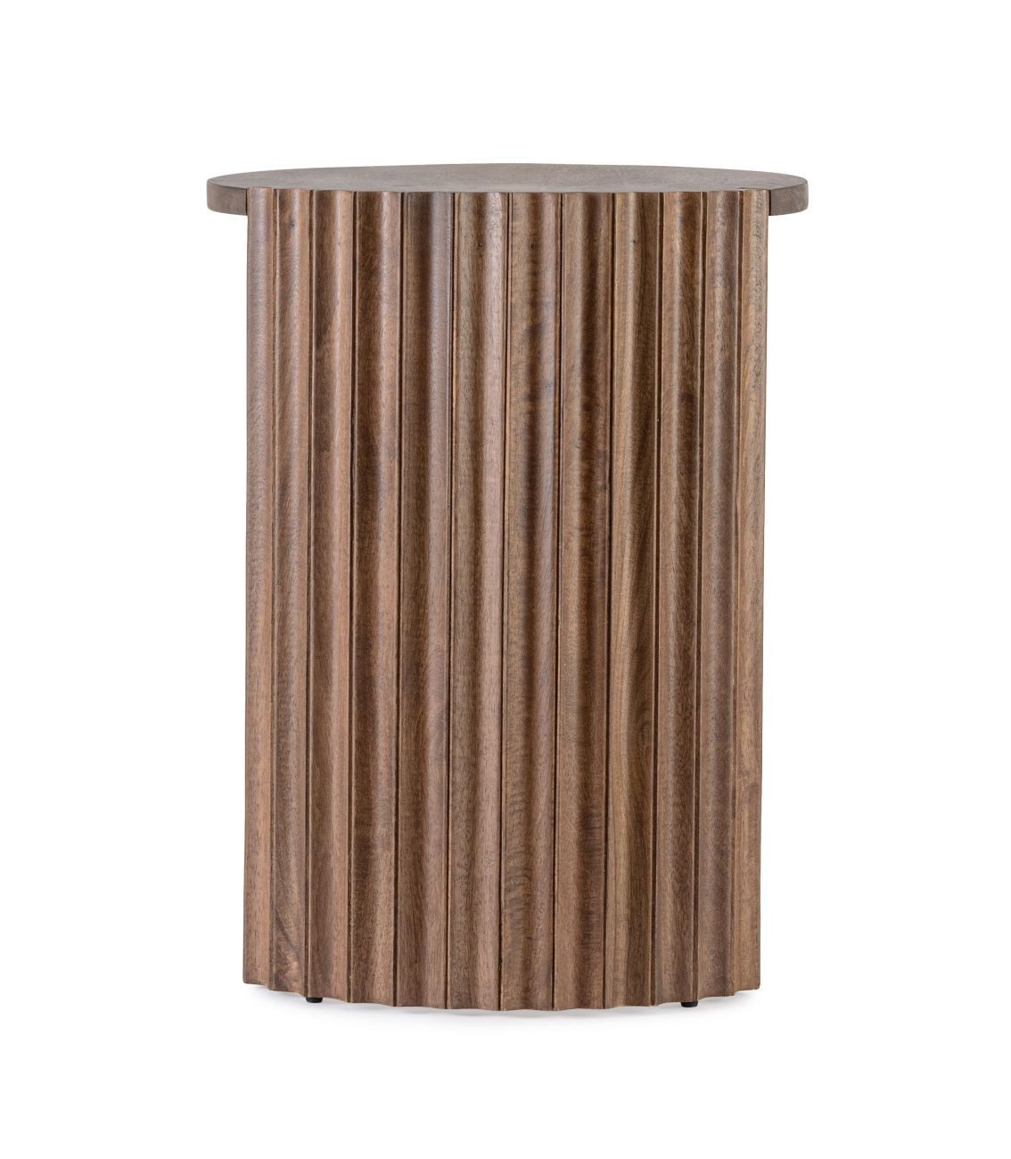 Feeling4Home Couchtisch Orissa aus Mangoholz Ø 50 cm, Braun