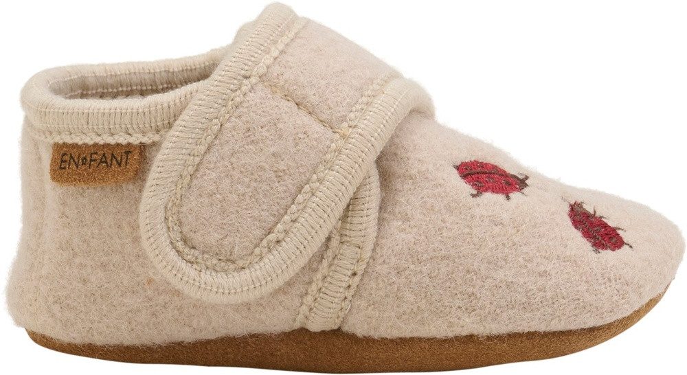 EN FANT Wool Slippers with Embroidery Hausschuh