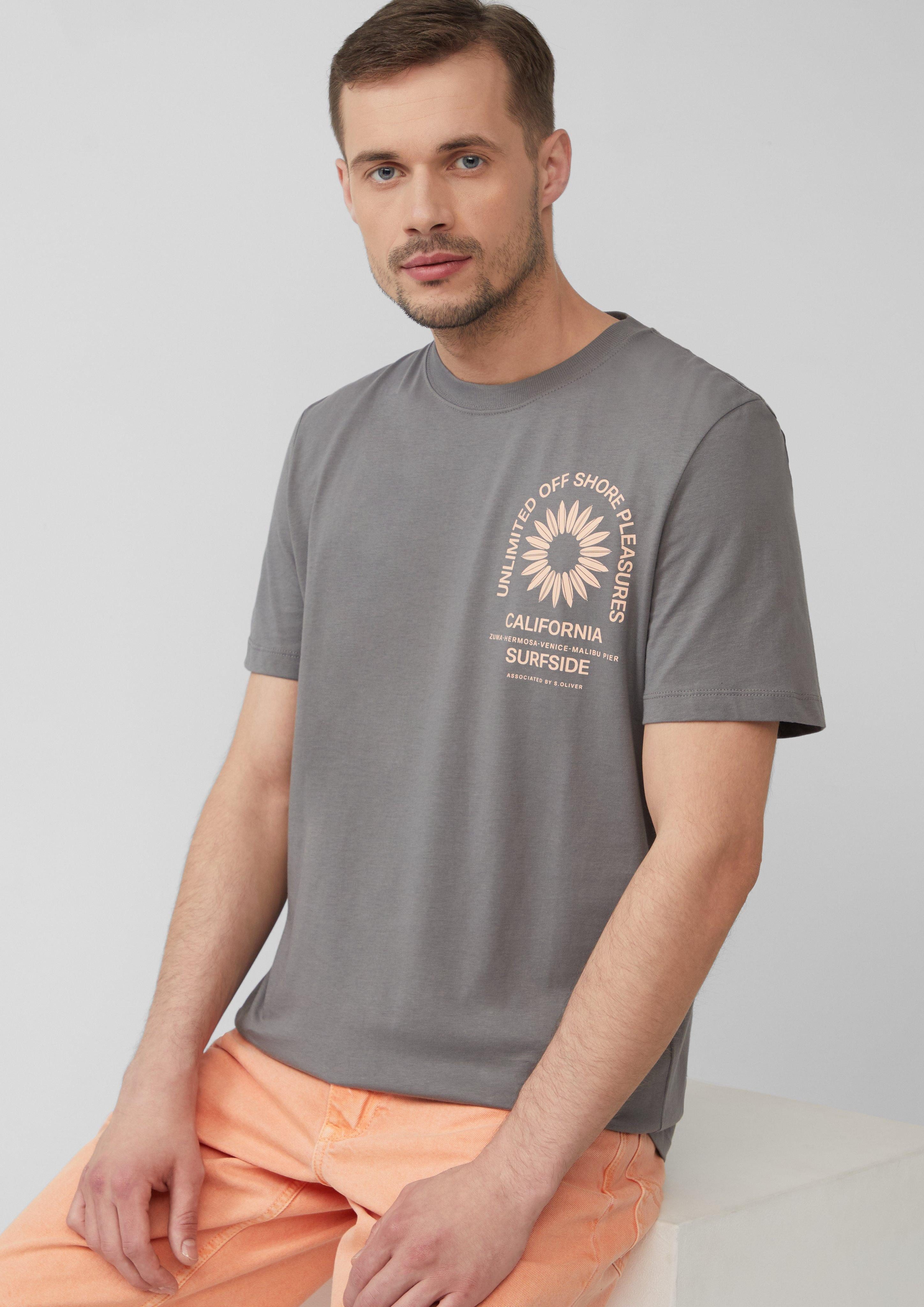s.Oliver Kurzarmshirt T-Shirt mit Crew Neck günstig online kaufen