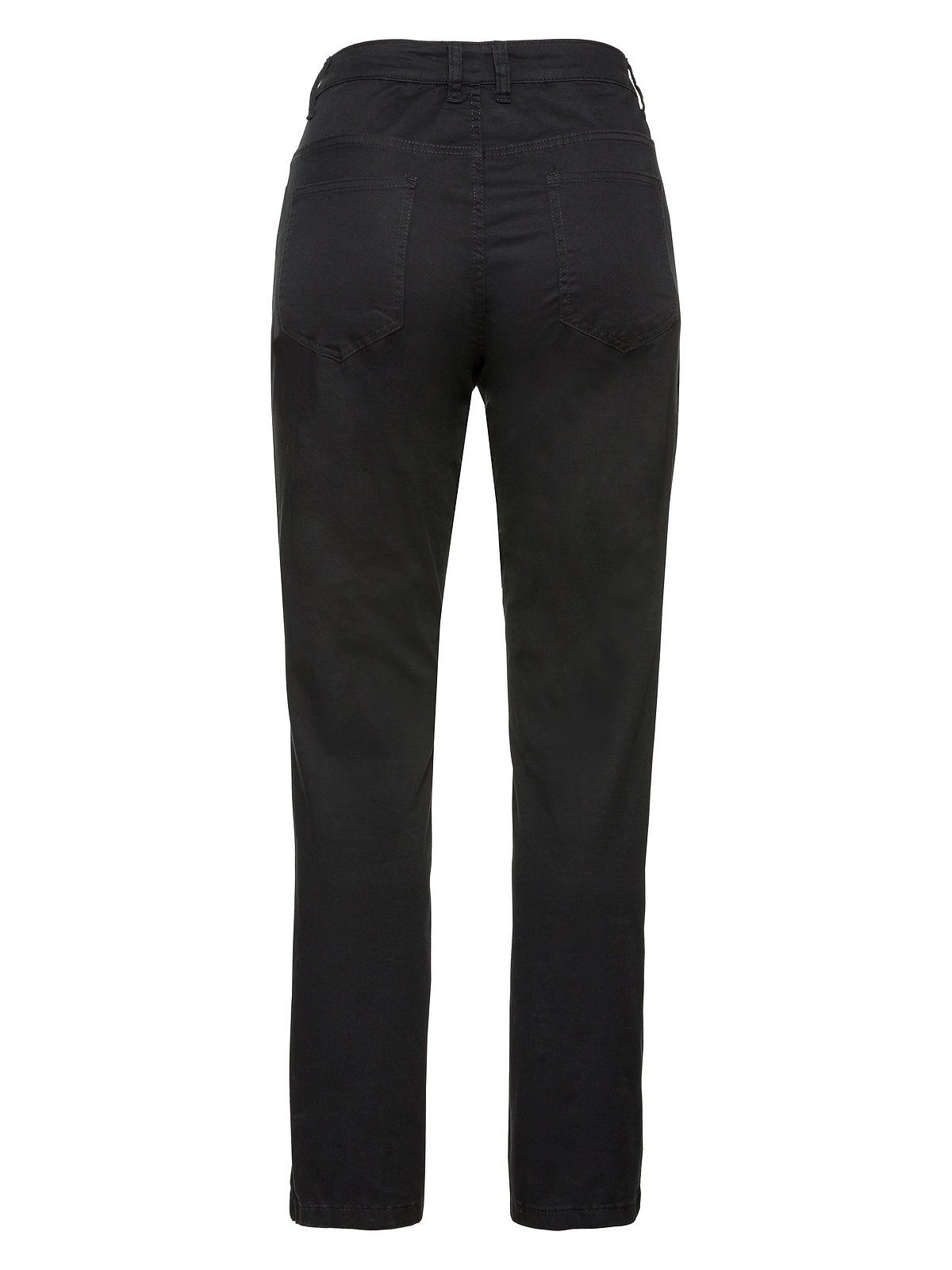 Große Stretch-Hose elastische schwarz Sheego Twill-Qualität Größen