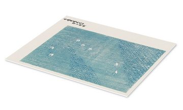 Posterlounge Forex-Bild Taguchi Tomoki, Yatsuo No Tsubaki Hellblau I, Schlafzimmer Japandi Malerei