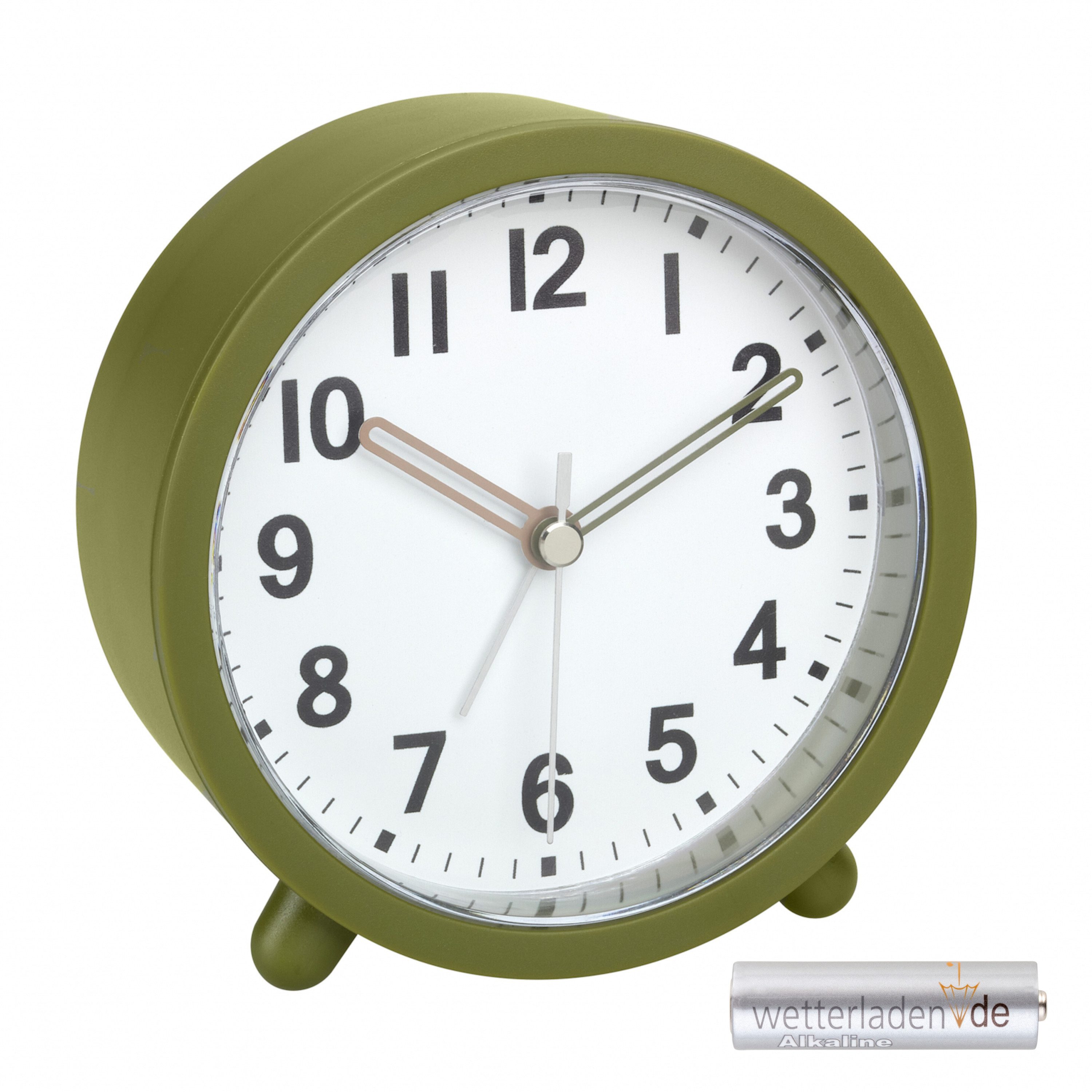 TFA Dostmann Quarzwecker TFA 60.1043 mit Sweep-Uhrwerk, Hintergrundbeleuchtung, Snooze-Funktion
