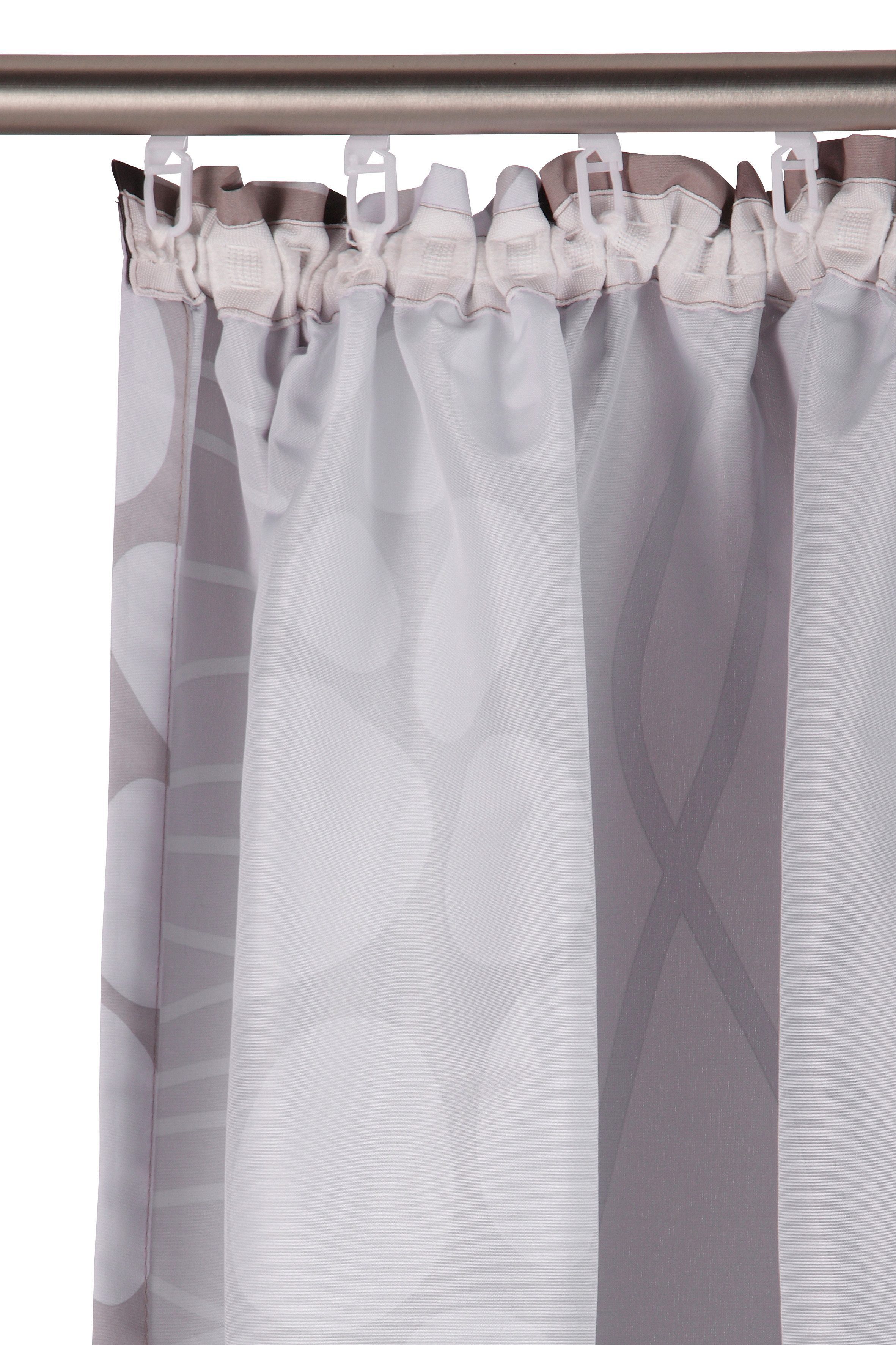 my home Vorhang Gosen (2 St), Kräuselband, blickdicht, Microfaser, Gardine, günstig online kaufen