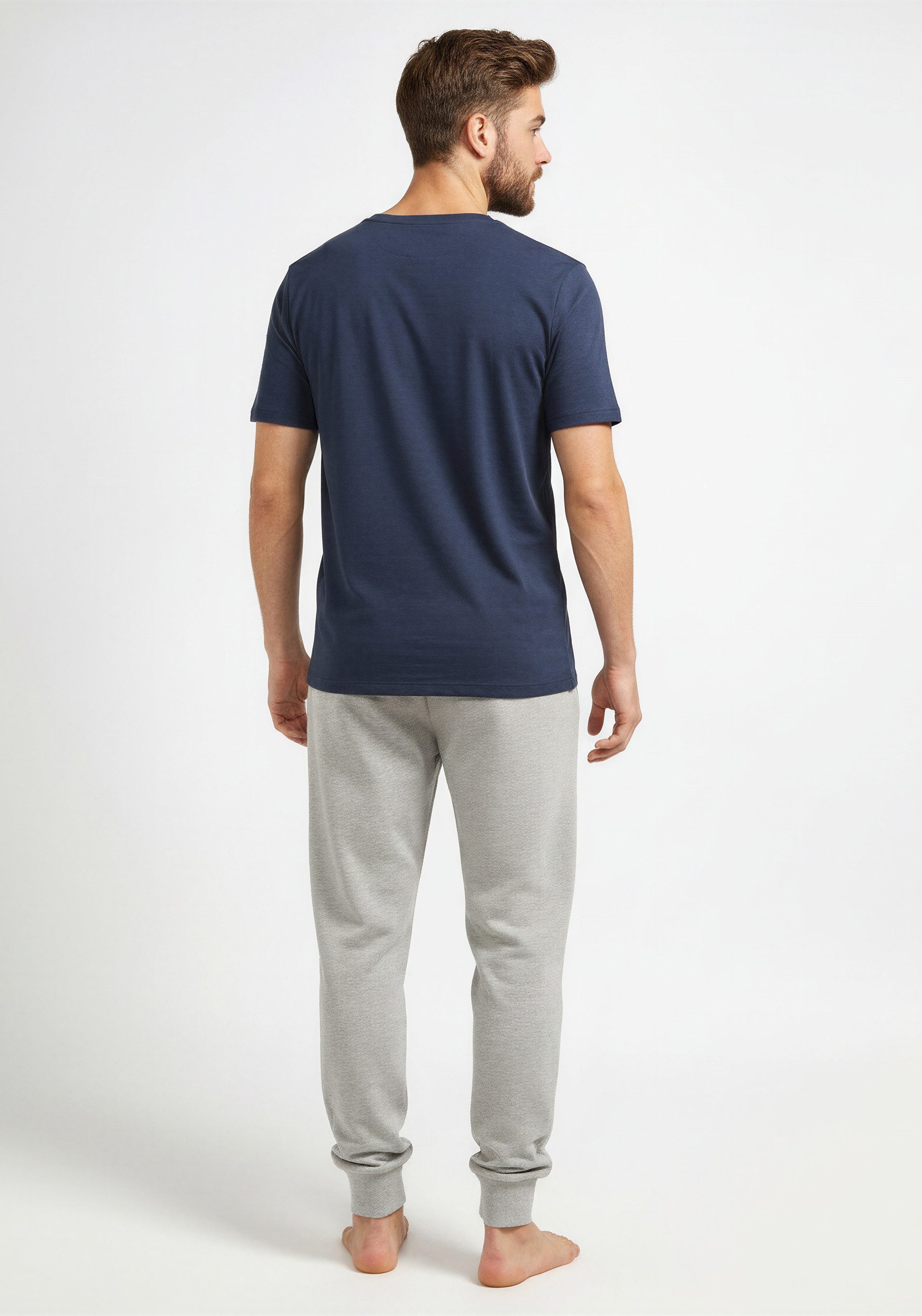 MUSTANG Schlafanzug OLE Pyjama-Set T-Shirt Long Pants lange Hose Schlafkomb günstig online kaufen