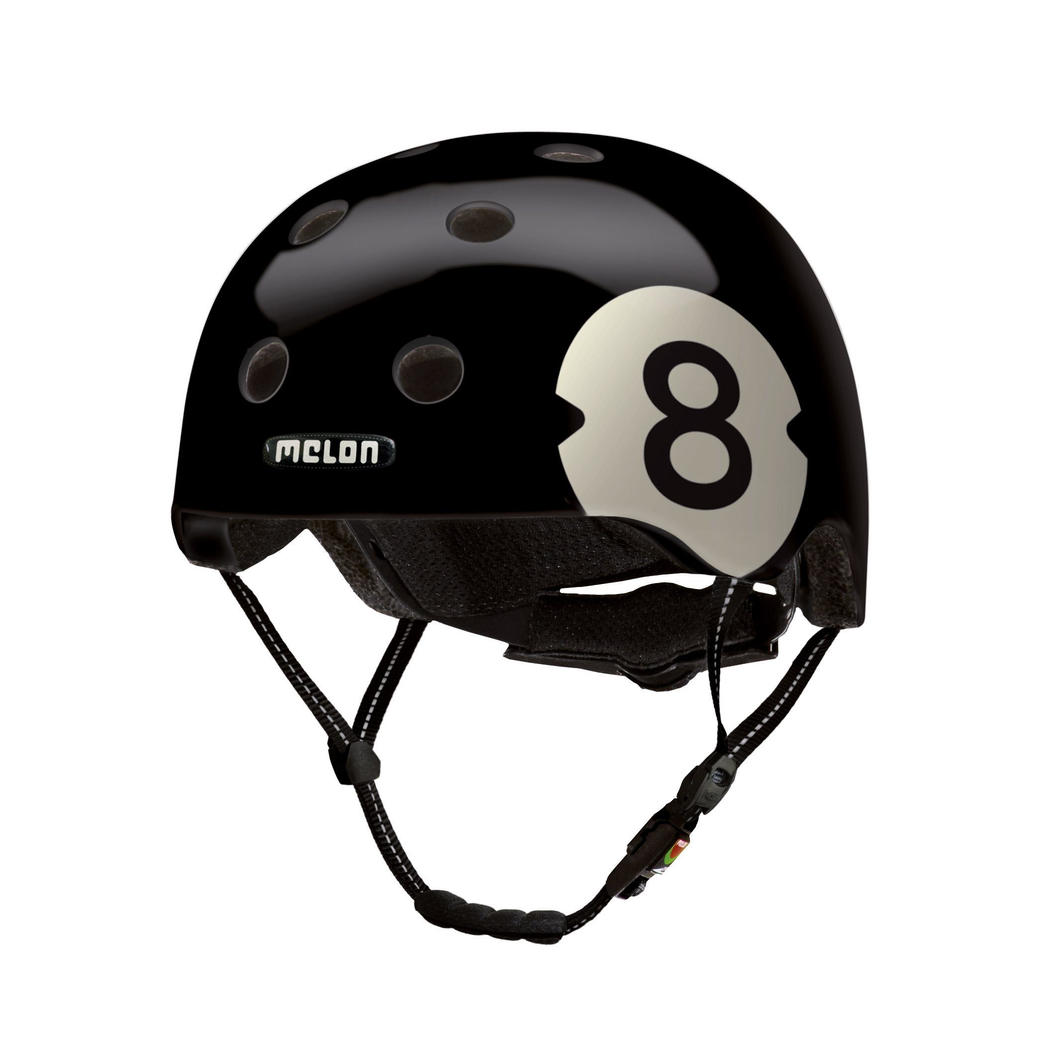 Melon Fahrradhelm 8 Ball, super leicht, Magnetverschluss, größenverstellbar, mehr als 50 Designs