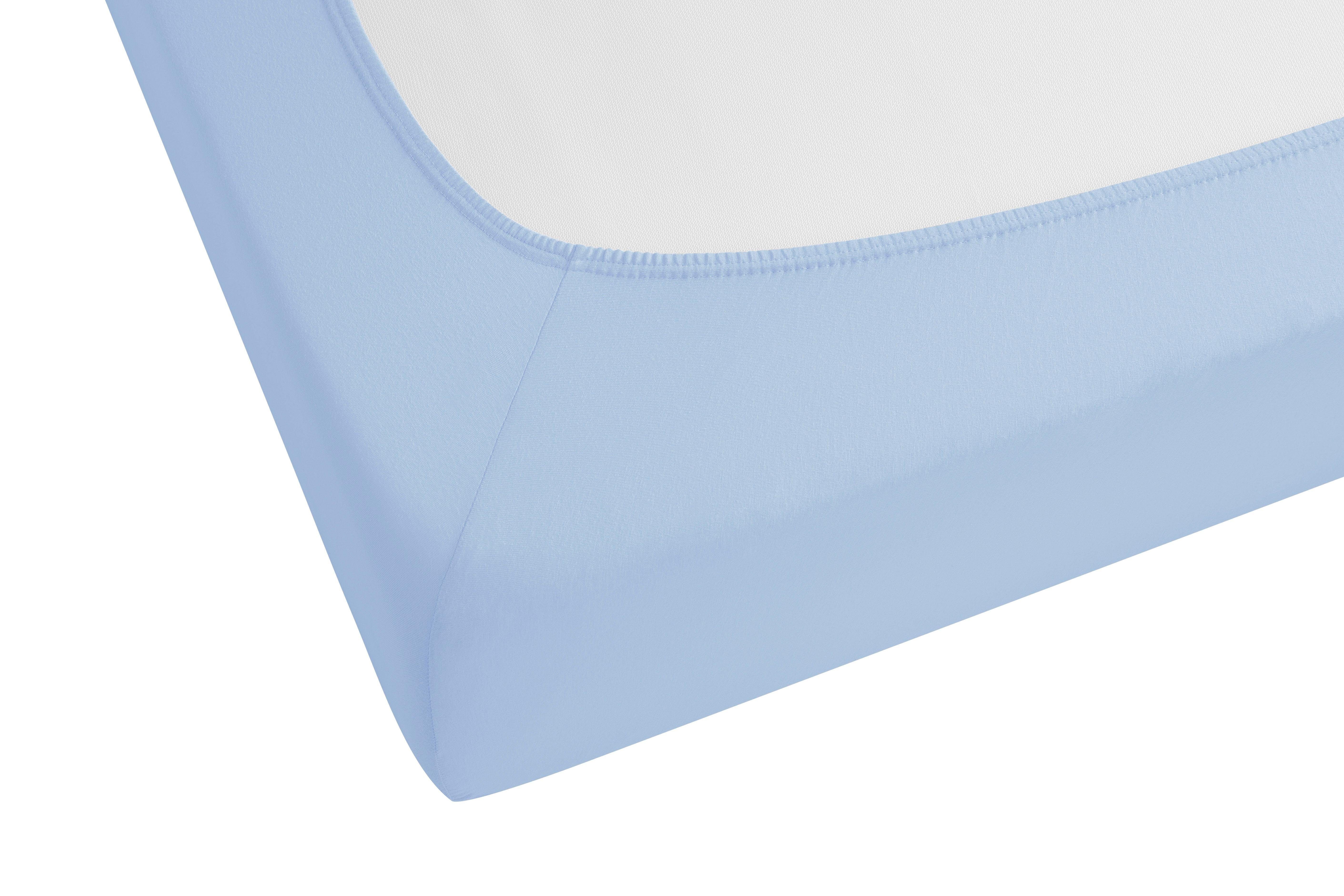 Biberna Spannbettlaken Tobias, Jersey, Gummizug: rundum, (1 Stück), aus Jer günstig online kaufen