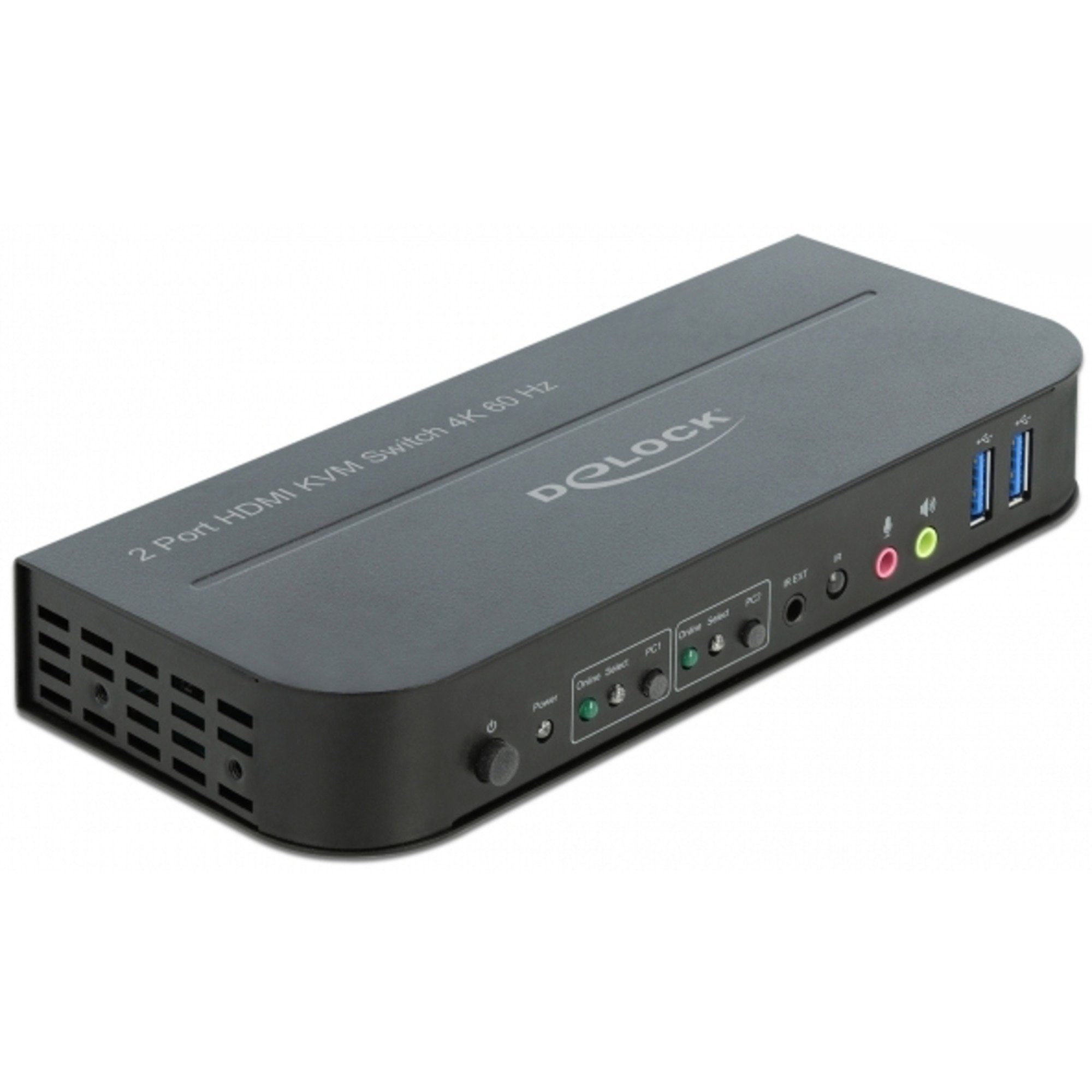 Delock DeLOCK HDMI KVM Switch 4K 60 Hz mit USB 3.0 und Netzwerk-Switch