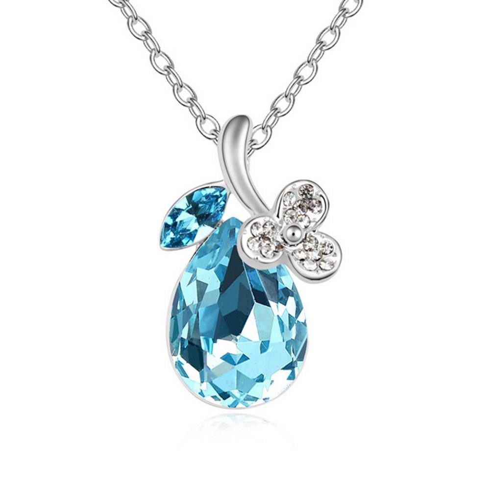 Ketten-Set Kette Blatt & Knospe Silber aus Messing Damen
