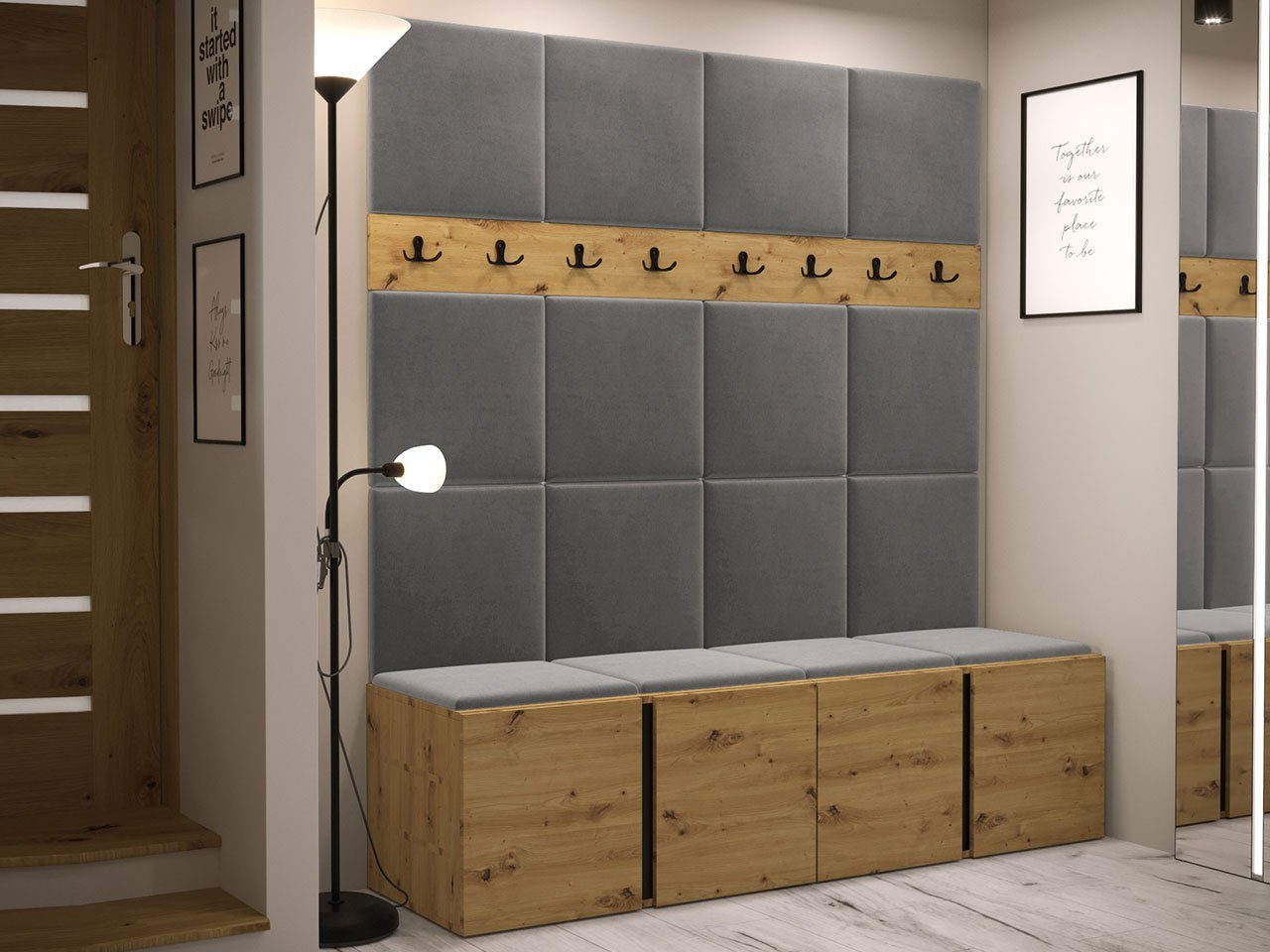 MIRJAN24 Garderoben-Set Orion V, (Komplett-Set, 2x günstig online kaufen