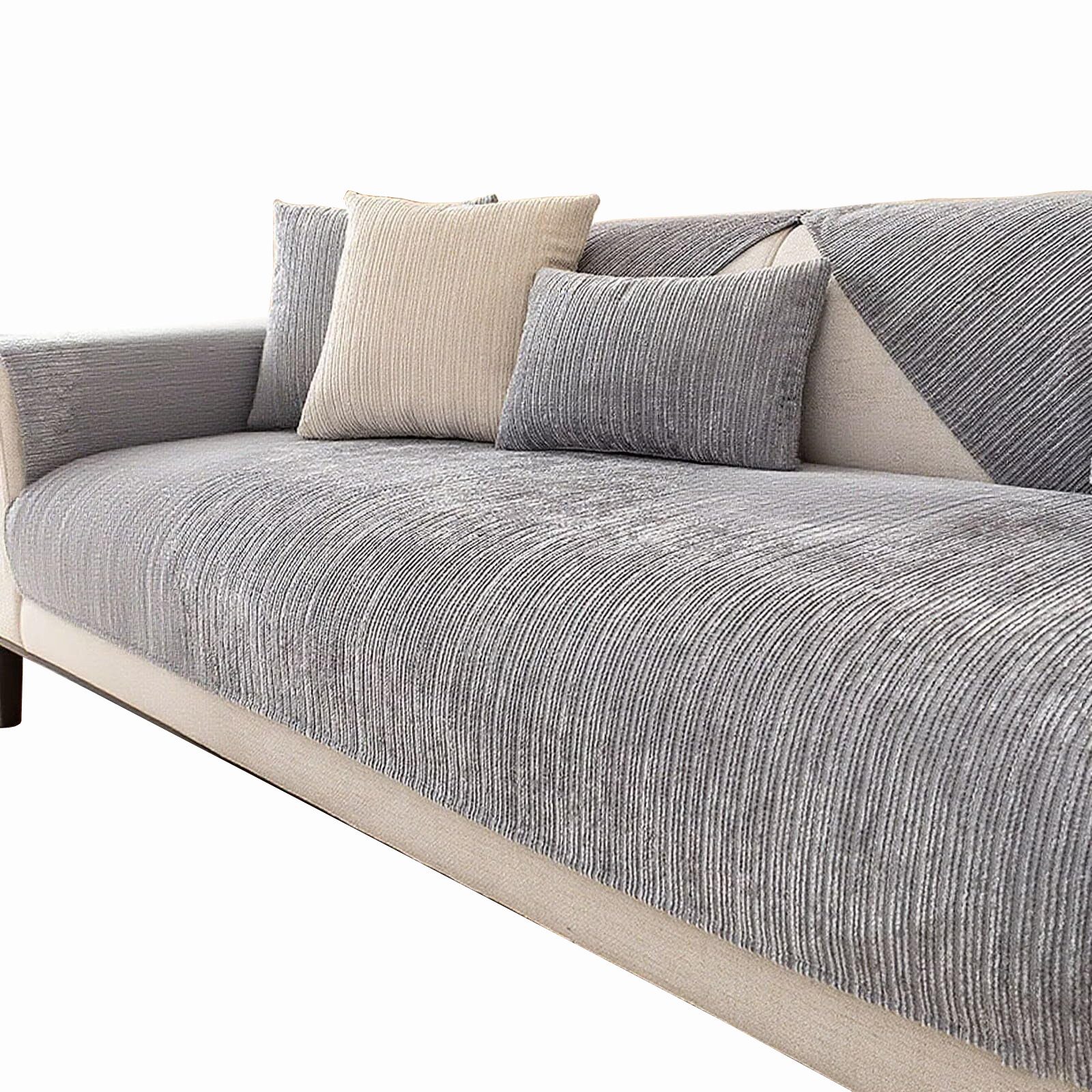 Zyronn Sofaschoner Sofadecke L-Form rutschfest – Chenille Sofaschoner für Sitzfläche, Couch Überwurfdecke & Sofa Bezug zum Schutz und Dekorieren