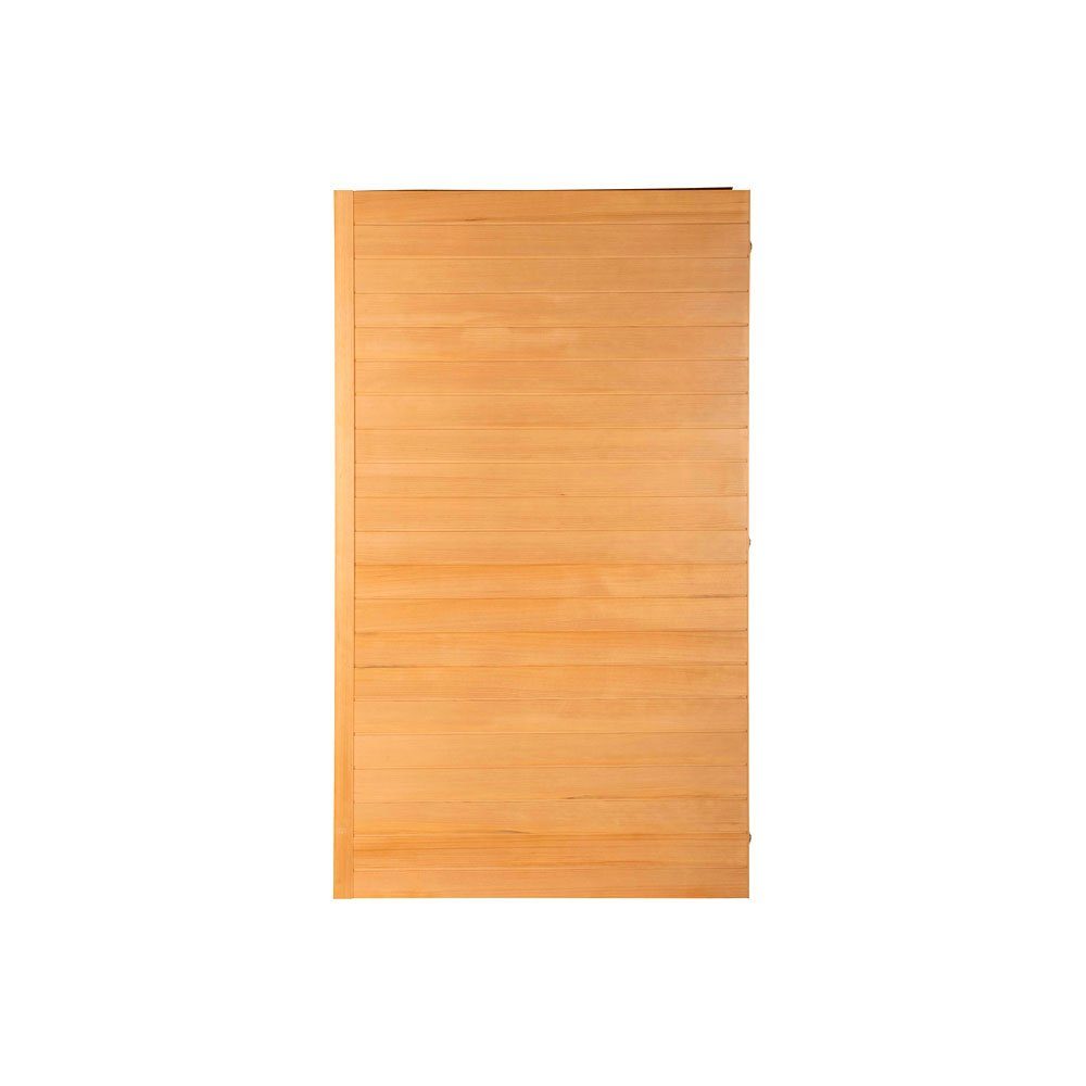 HOME DELUXE Infrarotkabine REDSUN DELUXE L, BxTxH: 120 x 105 x 190 cm, (Komplettset) 6 Vollspektrumstrahler, Hemlocktanne, für 3 Personen l Infrarotsauna