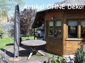 PEREL Sonnenschirm-Schutzhülle (1-St), Abdeckung für Garten-Schirm bis Ø 450cm Abdeck-Haube Gartenmöbel