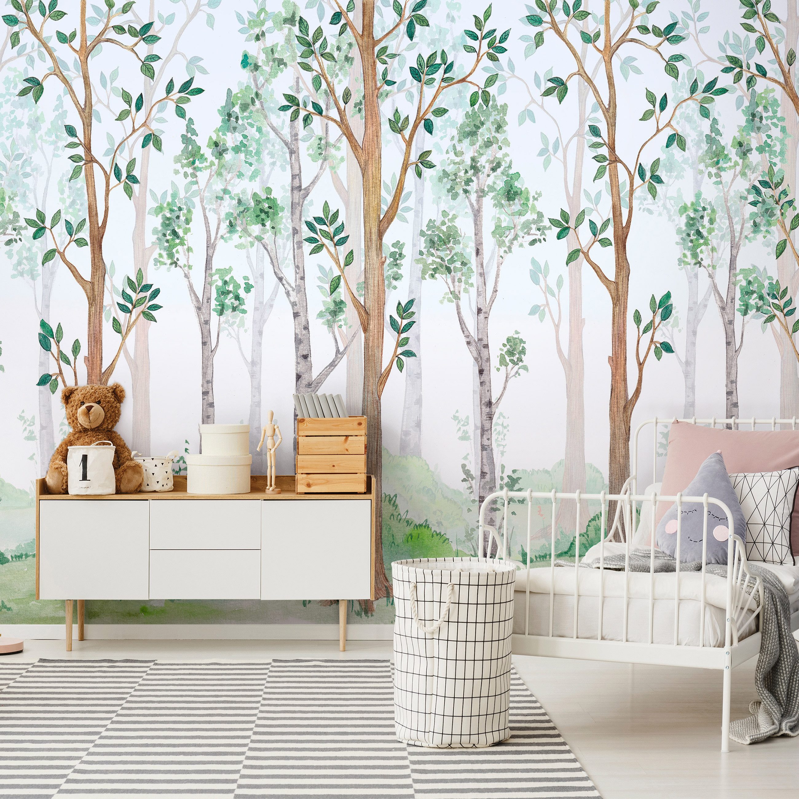 Wallarena Fototapete Natur - Mehrfarbig - Modern - Vlies - Schlafzimmer, glatt, (2 St), 100x70cm