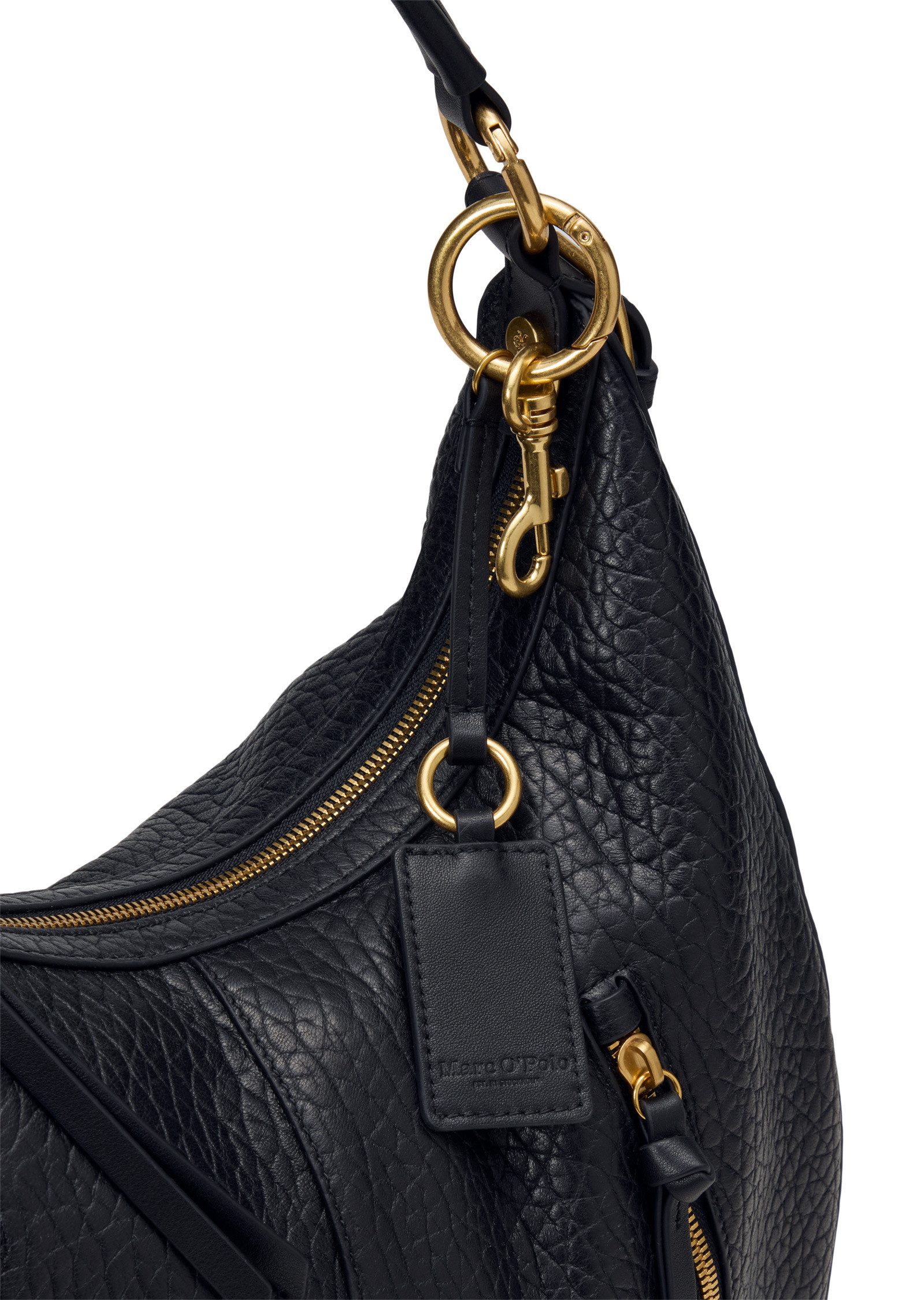 Marc O'Polo Umhängetasche aus fein genarbtem Schafleder