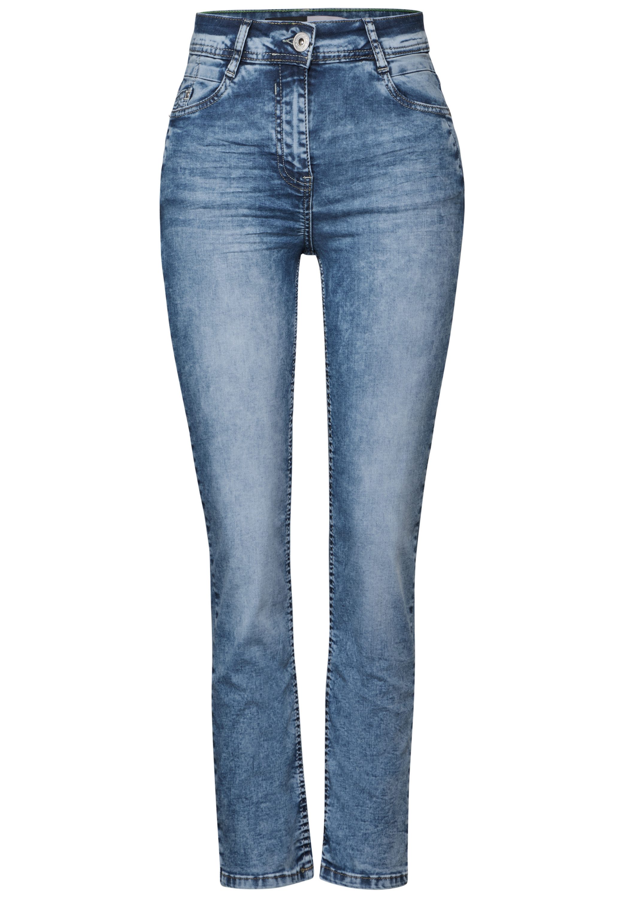 CECIL Straight-Jeans High Waist
