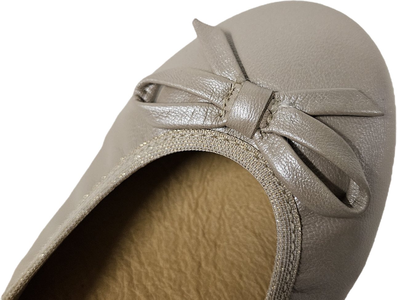 KOEL Casiop Mädchen Leder Slip On Schuhe runde Zehen Ballerina aus echtem Leder