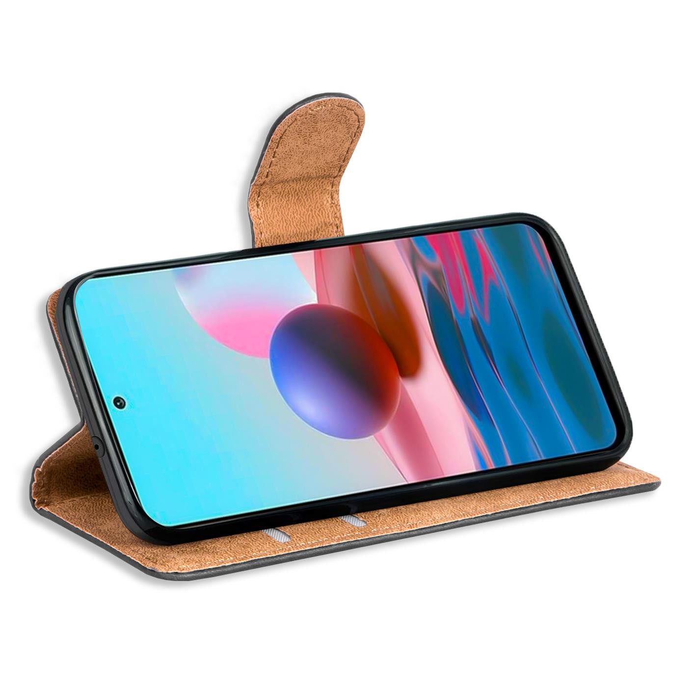 CoolGadget Handyhülle Wallet Klapp Tasche Book Case für Xiaomi Redmi Note 10 5G 6,5 Zoll, Hülle Klapphülle Flip Cover Etui Schutzhülle – Bild 4 von 5