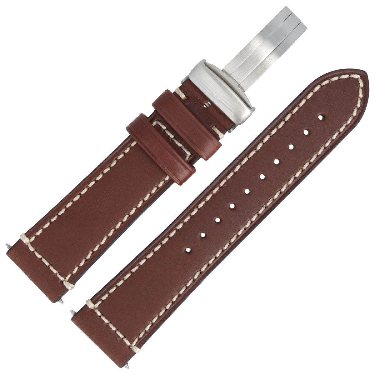 Victorinox Uhrenarmband 22mm Leder Braun 004446.1